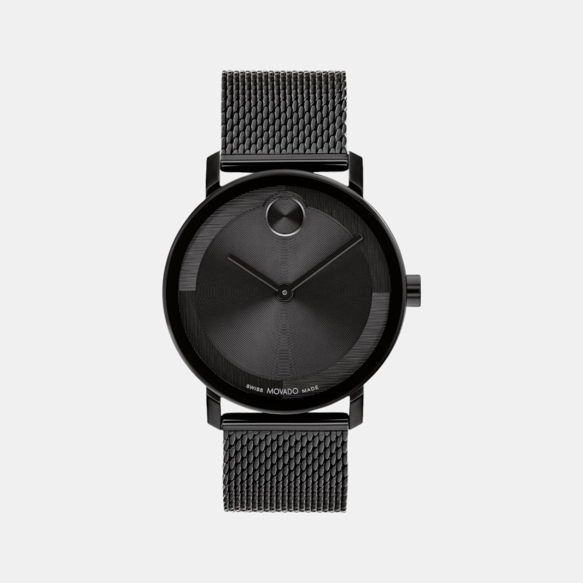 Movado Bold Evolution 2.0 Men Quartz Black Dial Analog Mesh Watch 3601072