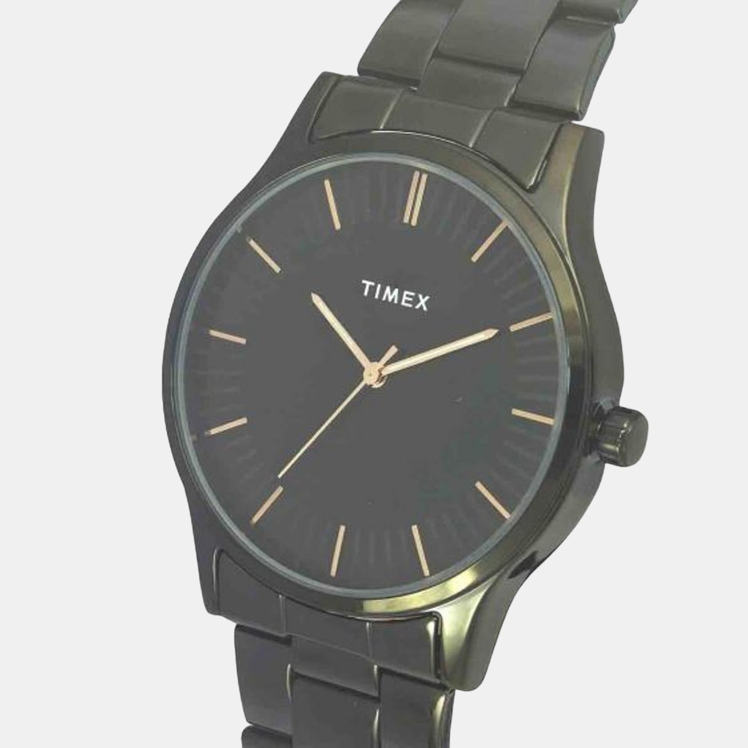 Timex Fashion Men Quartz Black Dial Analog Stainless Steel Watch TW0TG8304 - view 2