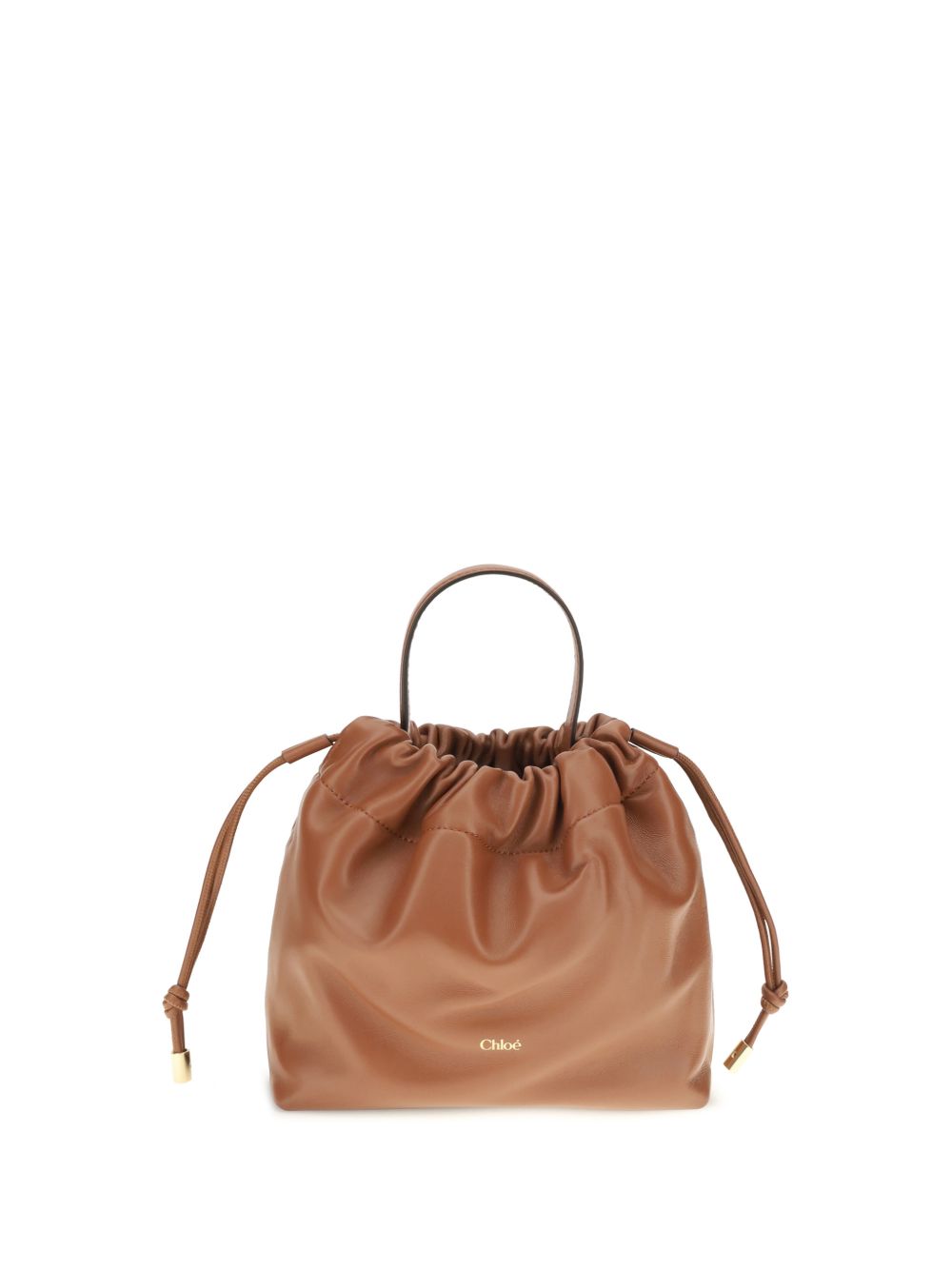 Chloé Chloe Drawstring Leather Bag – 100% LAMB LEATHER