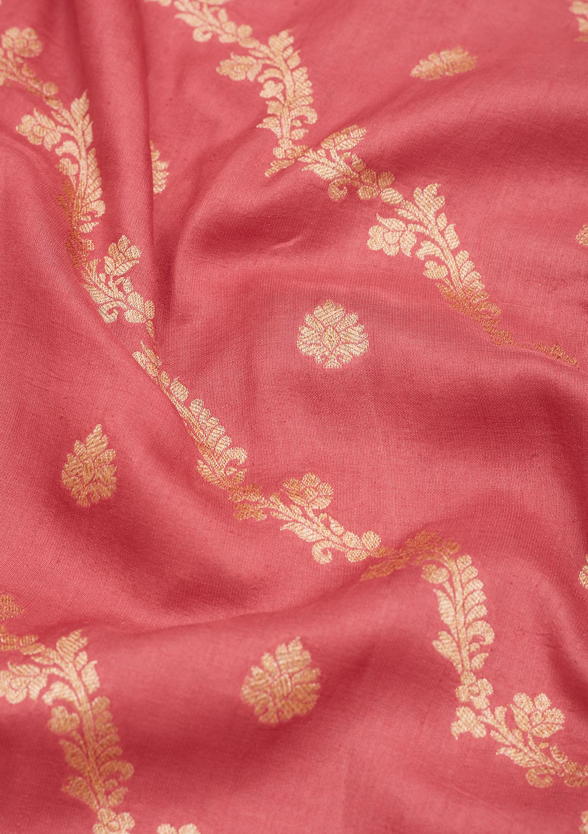 Koskii Onion Pink Zariwork Pure Silk Saree – Women's - view 2