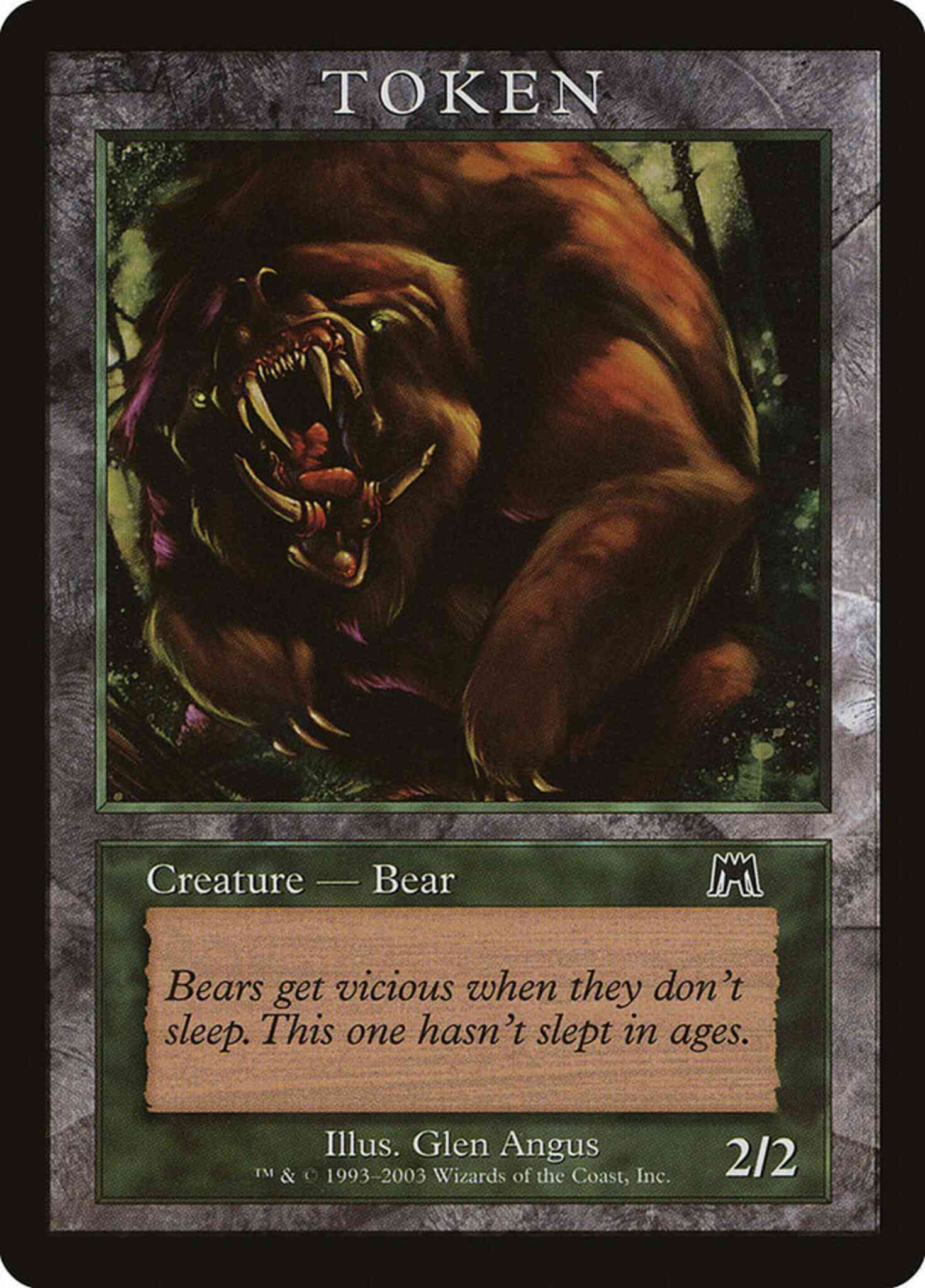 Token 04 magic – Bear Token [04] [Magic Player Rewards 2003] [Non-Foil]
