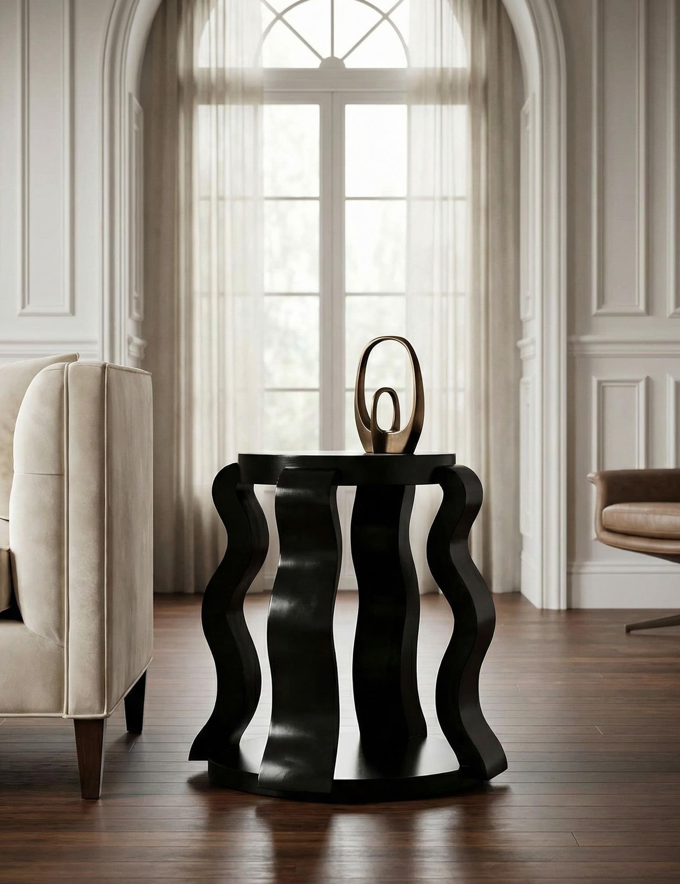 Lulu and Georgia Mirata Side Table – Black - view 2