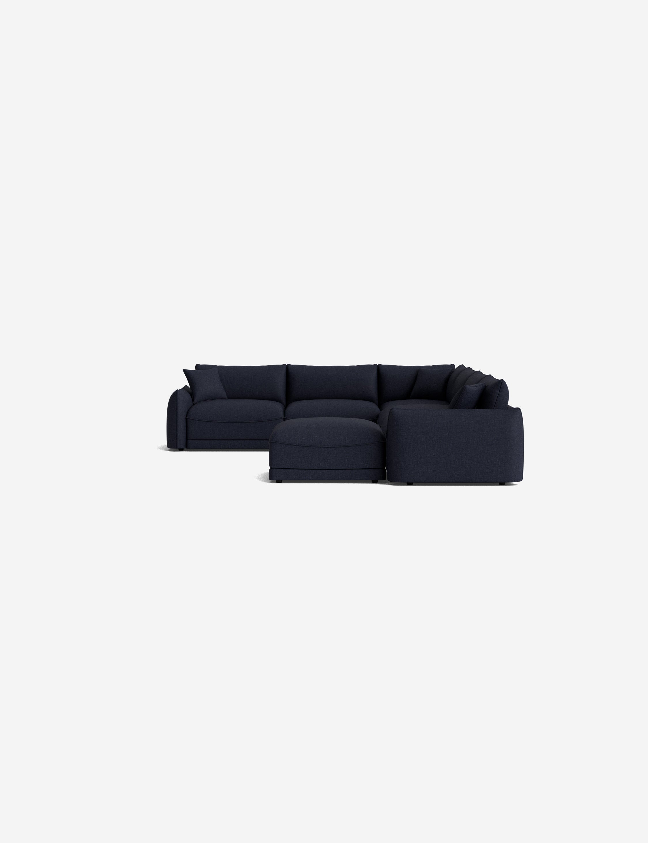 Lulu and Georgia Balmer Modular Corner Sectional Sofa With Ottoman - view 122