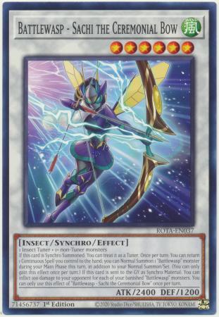 Yu-Gi-Oh! Battlewasp - Sachi the Ceremonial Bow - ROTA-EN037 - Common - 1st Edition