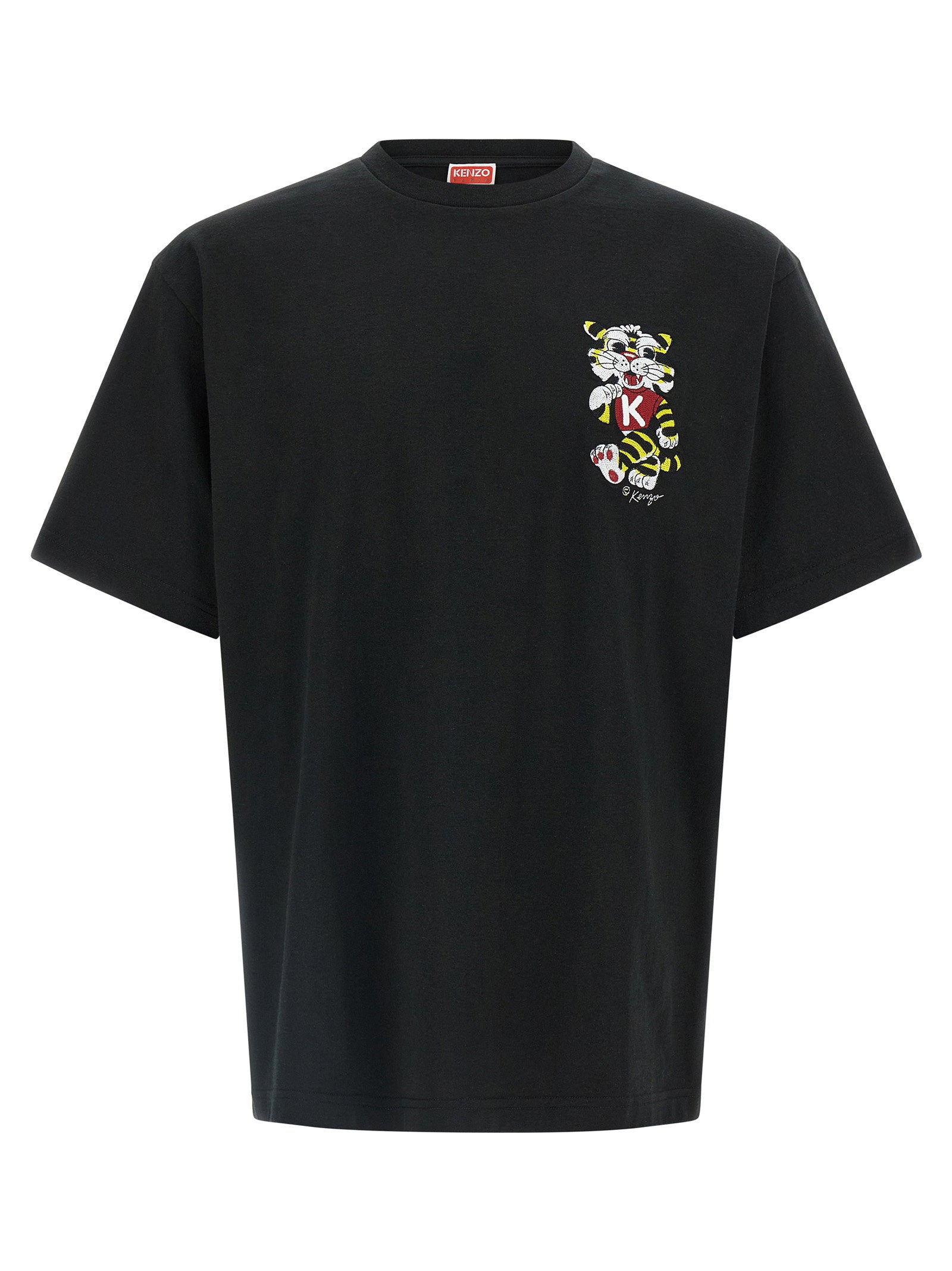 Kenzo Wild Tiger Embroidered T-shirt – 100% cotton