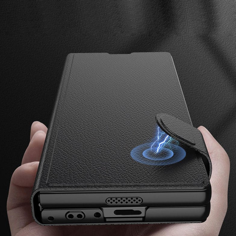 Million Cases Galaxy Z Fold6 Rich Luxe Corporate Leather Case - view 11