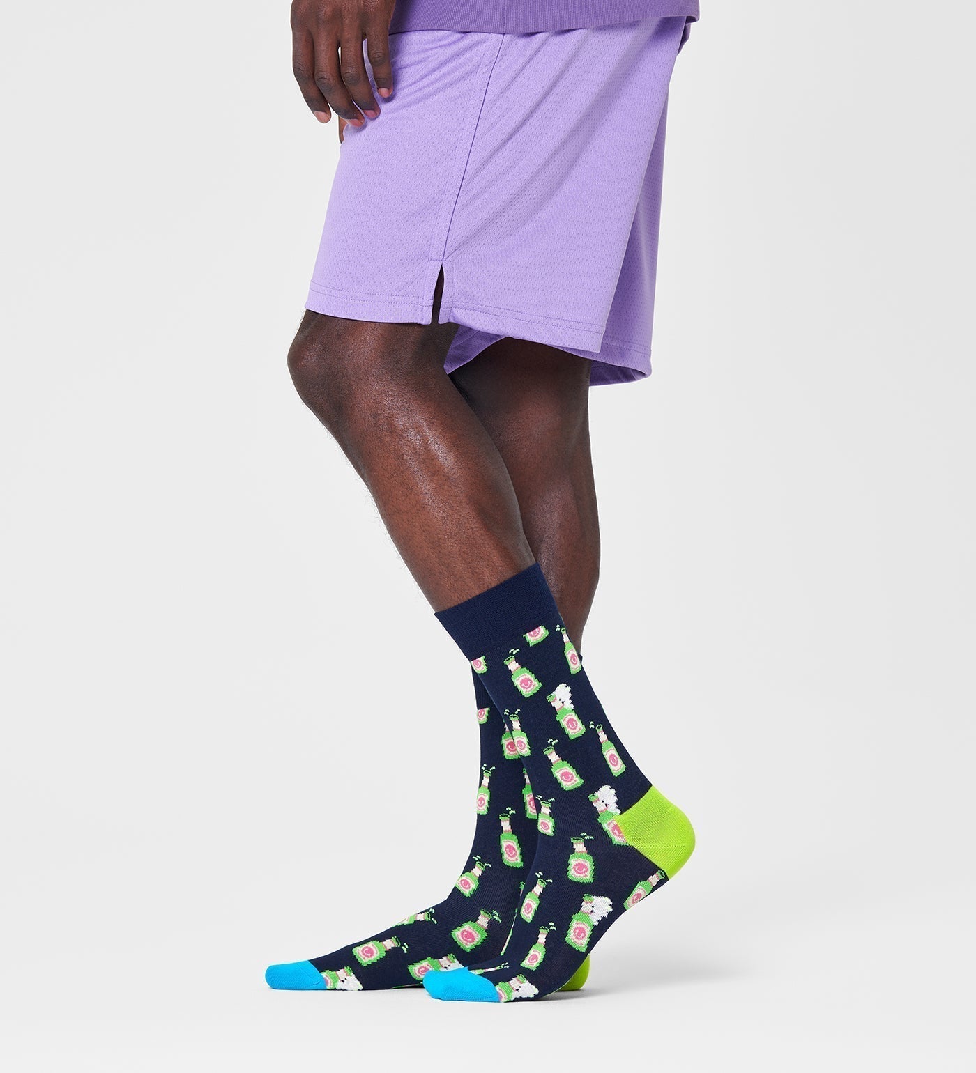 Happy Socks Unisex Beer Crew Length Socks for Women and Men - view 2