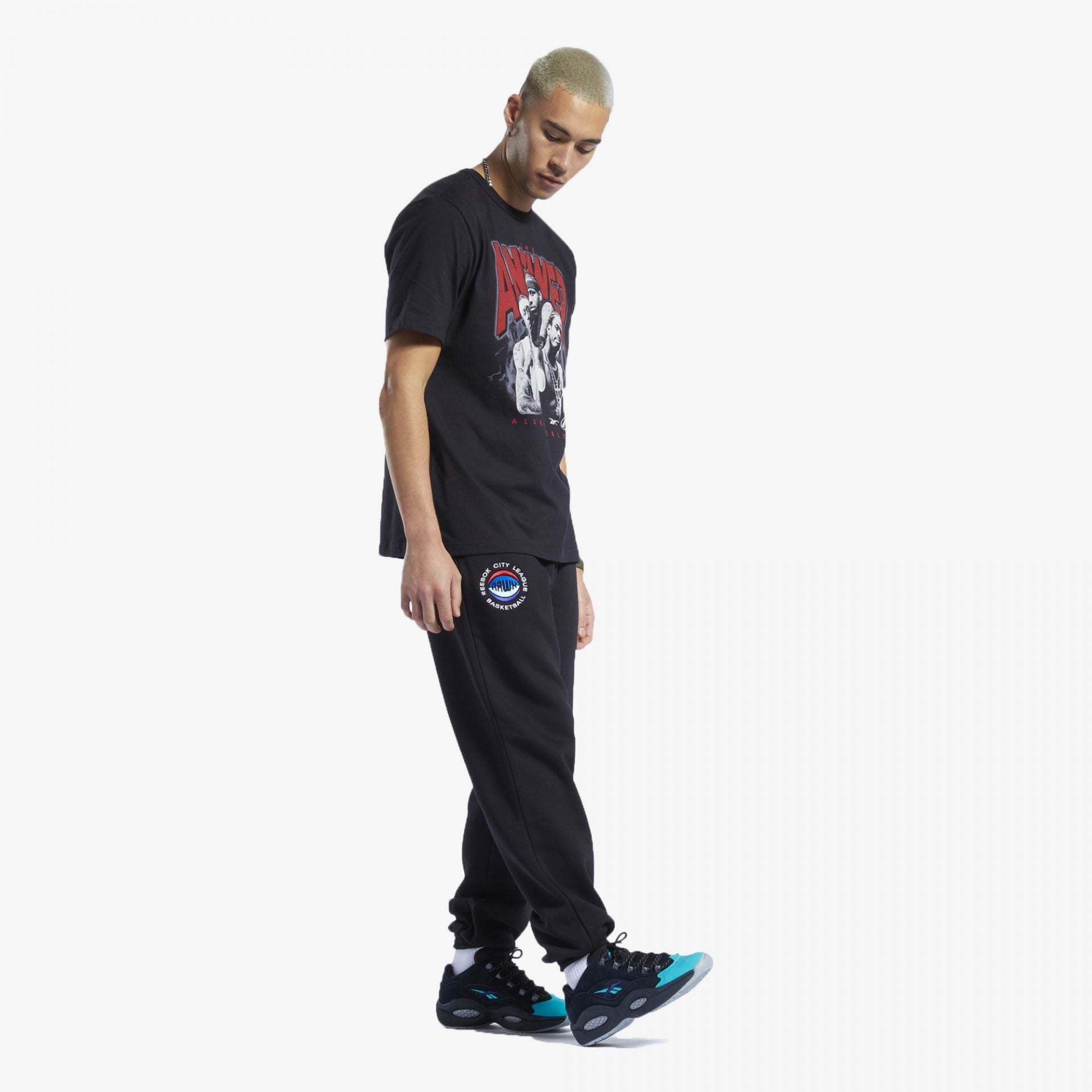 Reebok | IVERSON TRIO SHORT SLEEVE T-SHIRT { BLACK