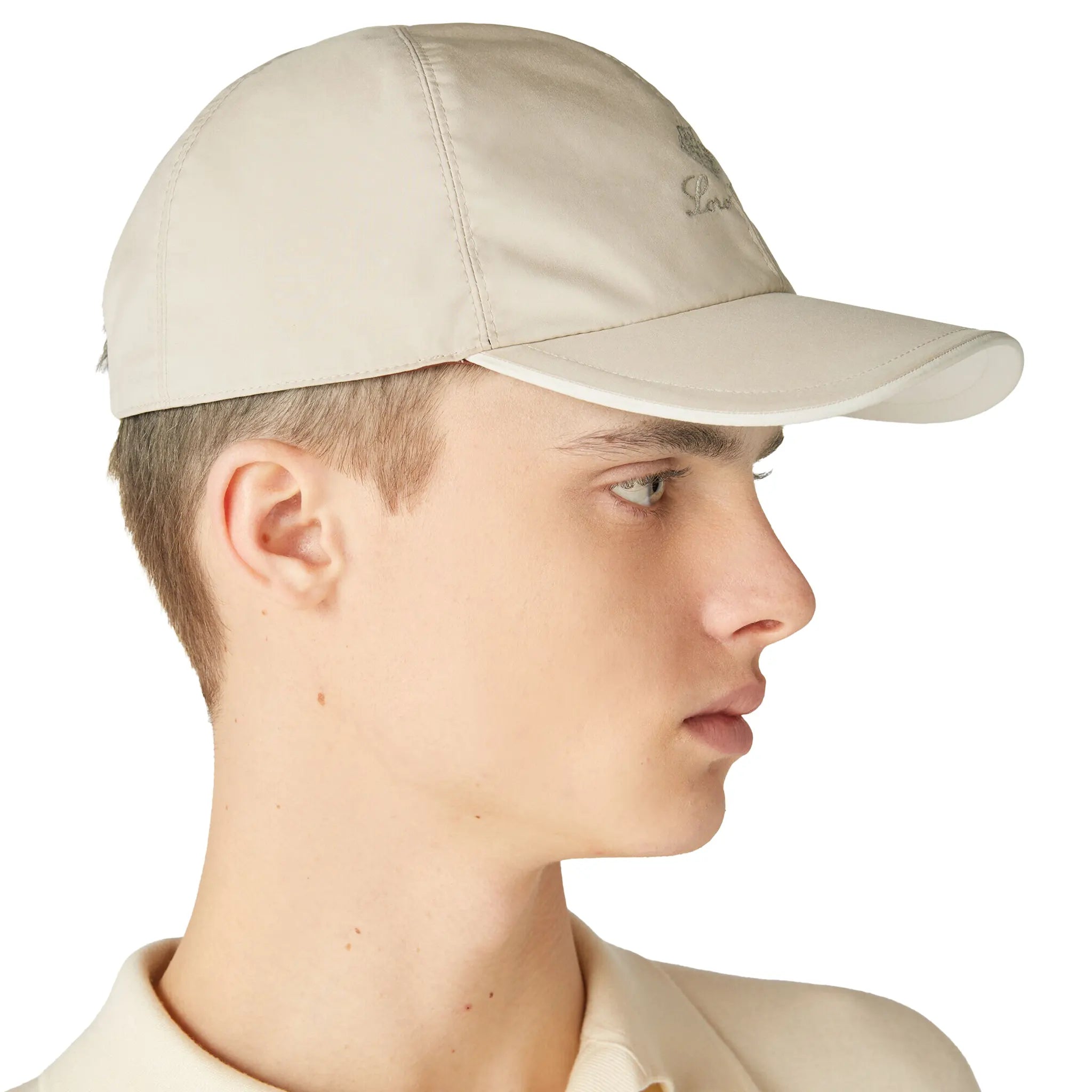 Loro Piana Microfibre Storm System Sand Shell Ivory Baseball Cap - view 2