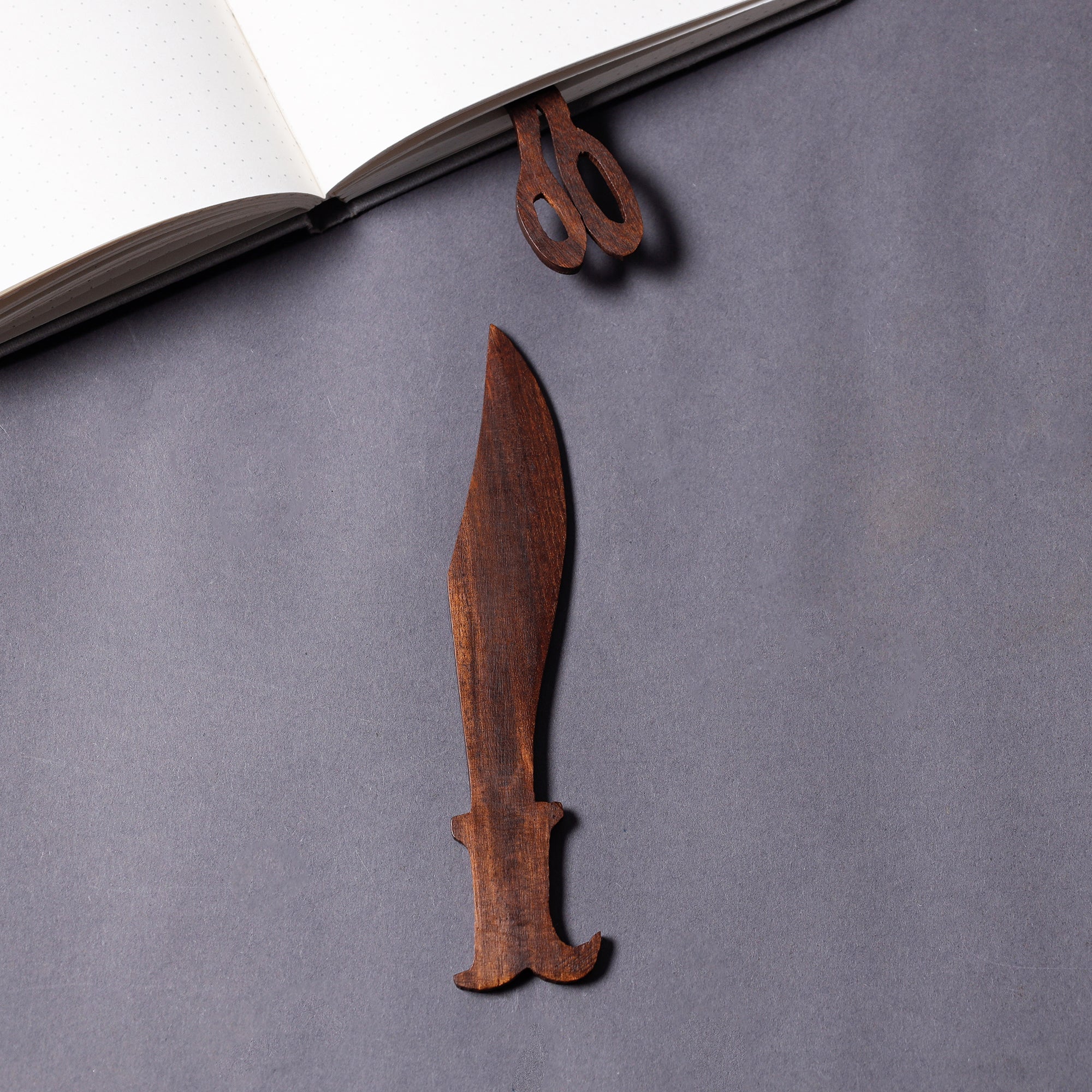ITOKRI CRAFTS INITIATIVE Bijnor Hand Carved Sheesham Wood Bookmark