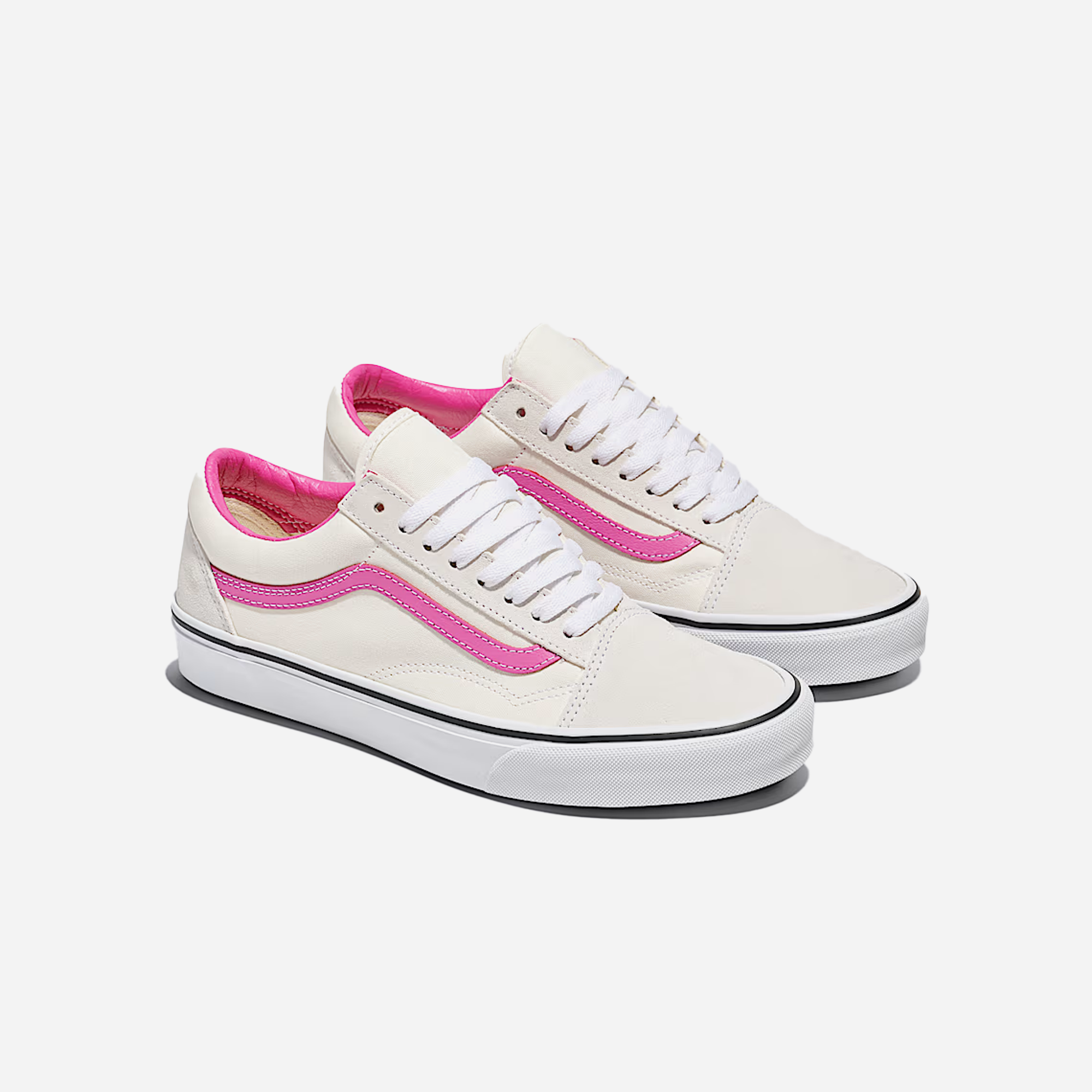 Vans Old Skool Shoe Cream Beige / Pink - view 2