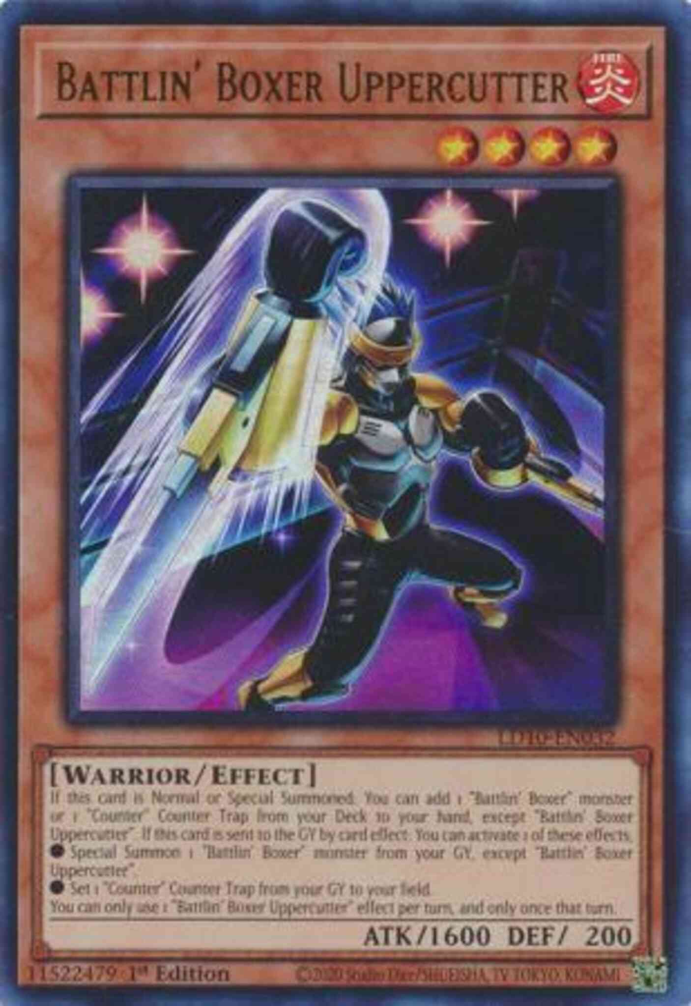 Yu-Gi-Oh! Battlin' Boxer Uppercutter - LD10-EN032 - Ultra Rare - 1st Edition