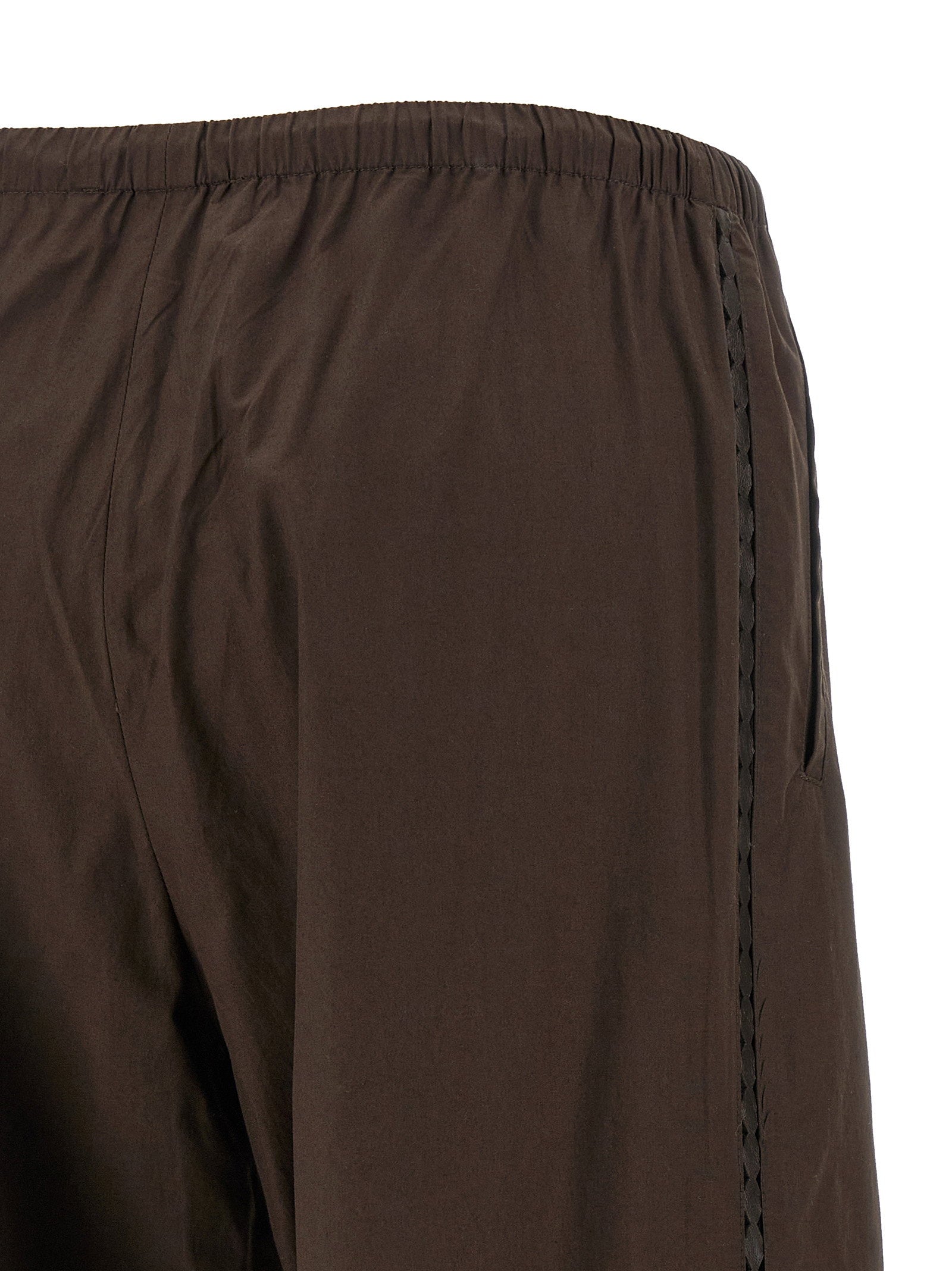 Yves Salomon Leather Insert Pants – 100% cotton - view 5