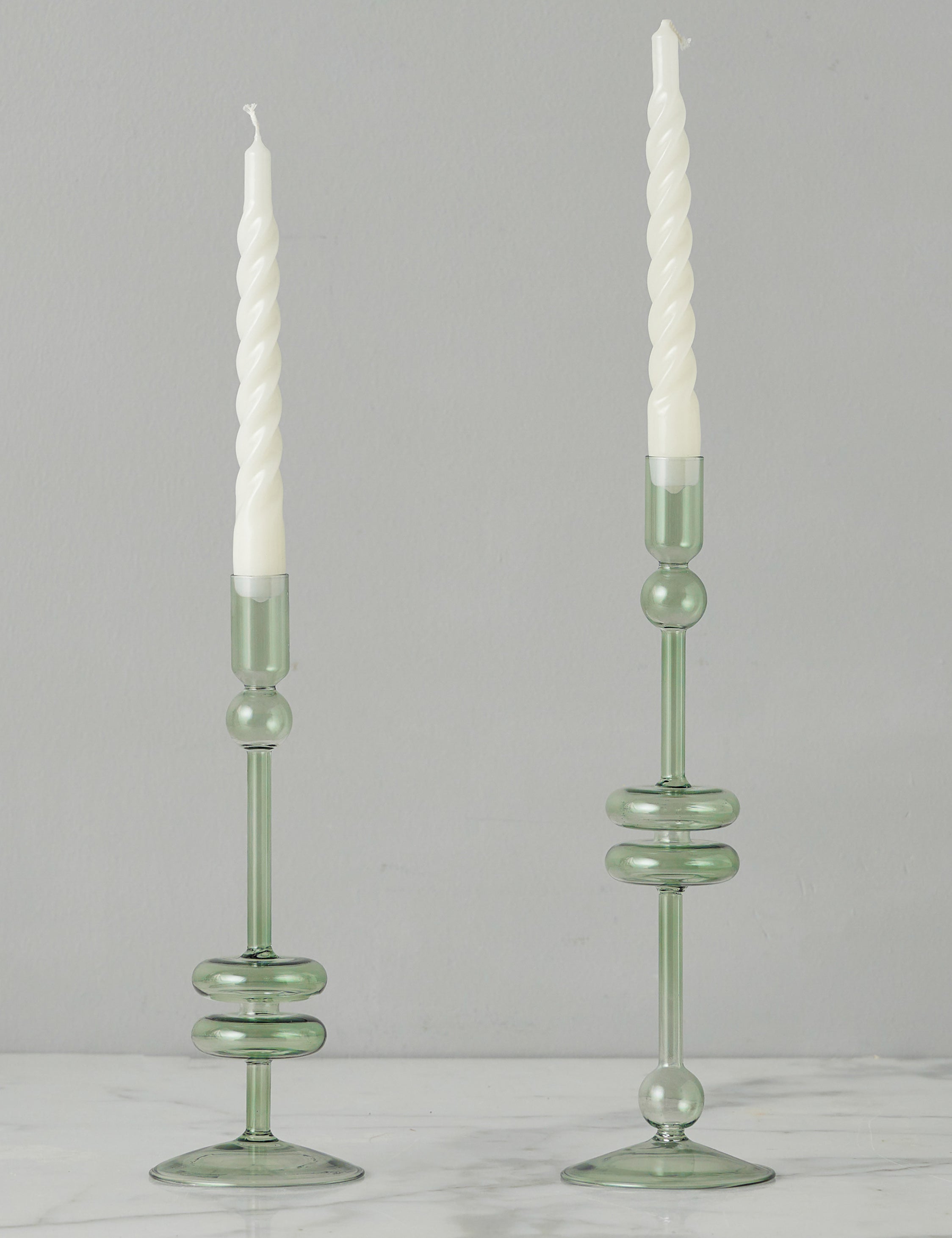 Lulu and Georgia Glass Candlestick Pair (Set of 2) by etúHOME - view 2