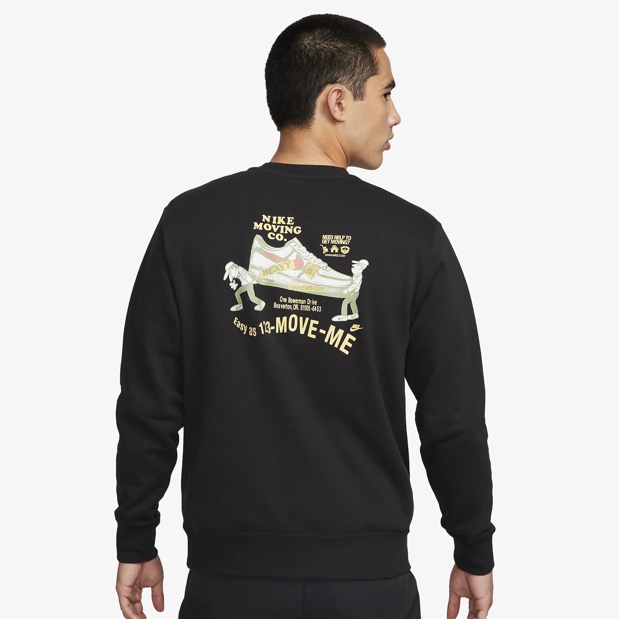 Nike | CREW NECK SWEATSHIRT { BLACK/WHITE
