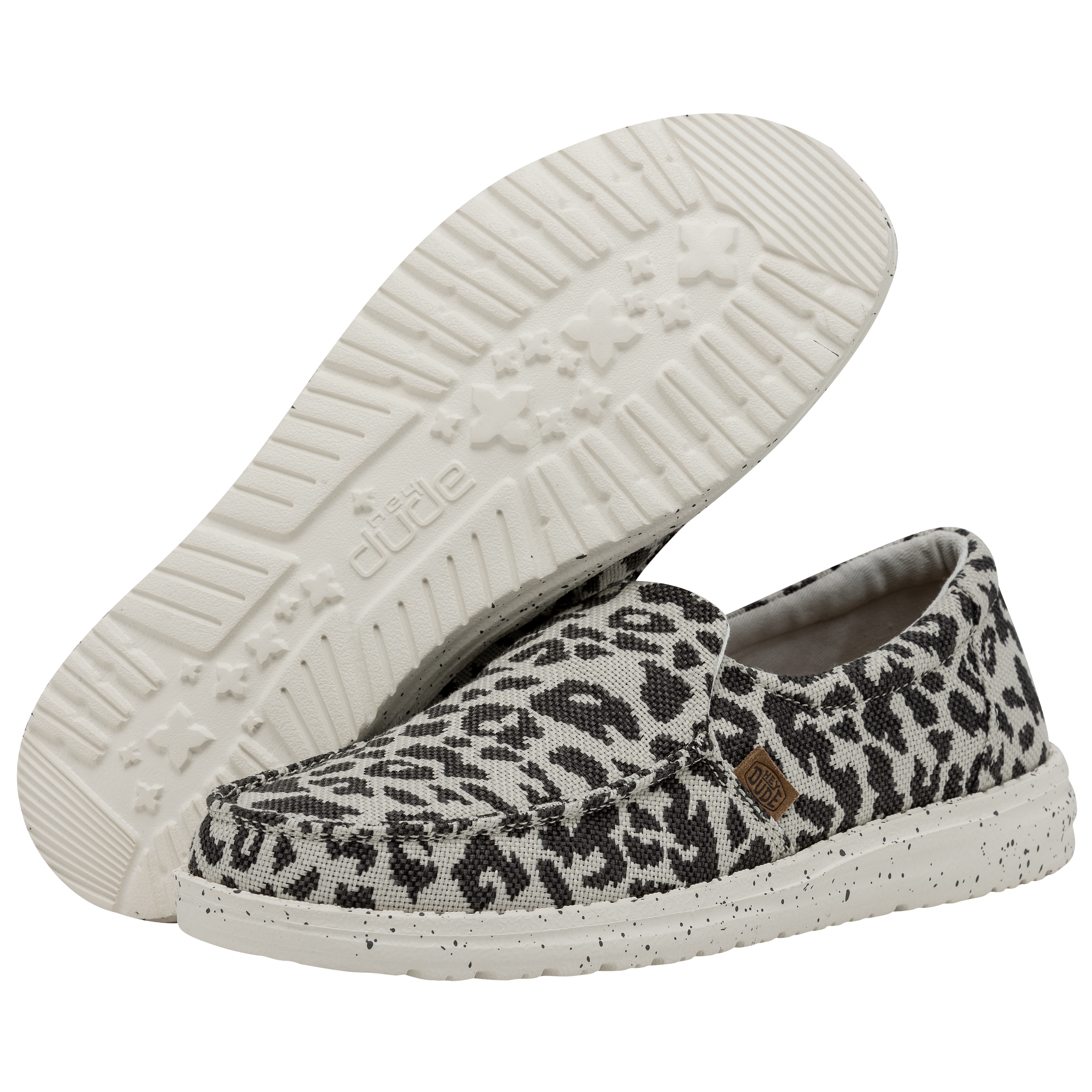 HEYDUDE Shoes Misty Woven - Cheetah Grey – Women's - view 3