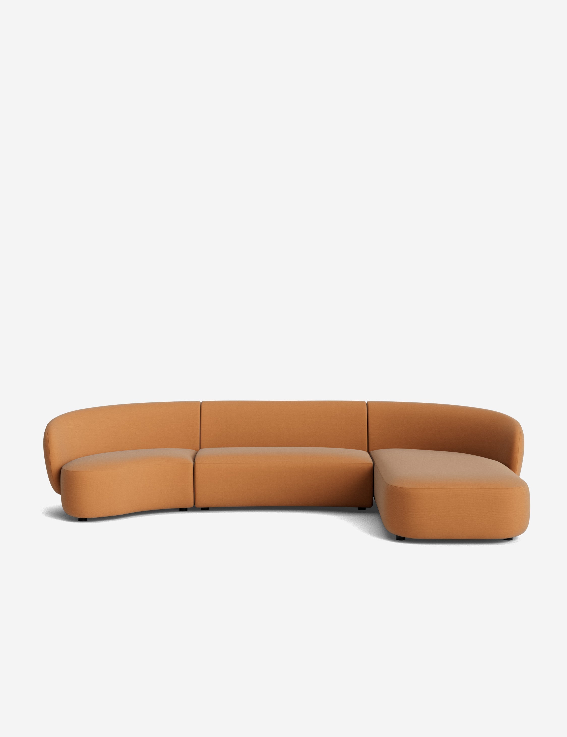 Lulu and Georgia Claret Modular Chaise Sectional Sofa