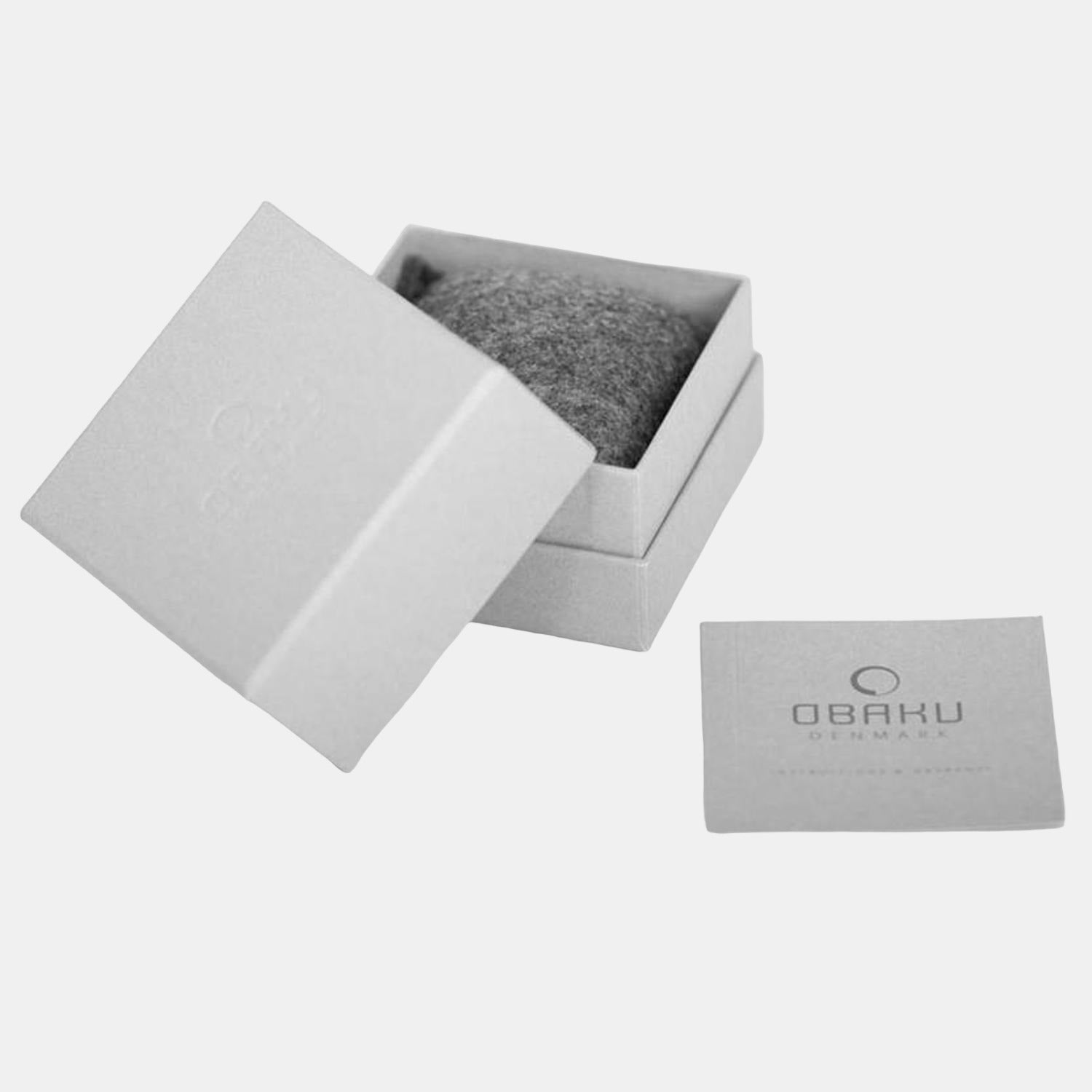 Obaku Ager Men Quartz Black Dial Analog Stainless Steel Watch V235GXVBMB - view 5