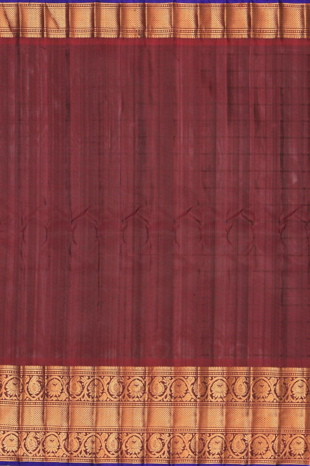 Kalanjali Gadwal Silk Grey Saree – Women's - view 4