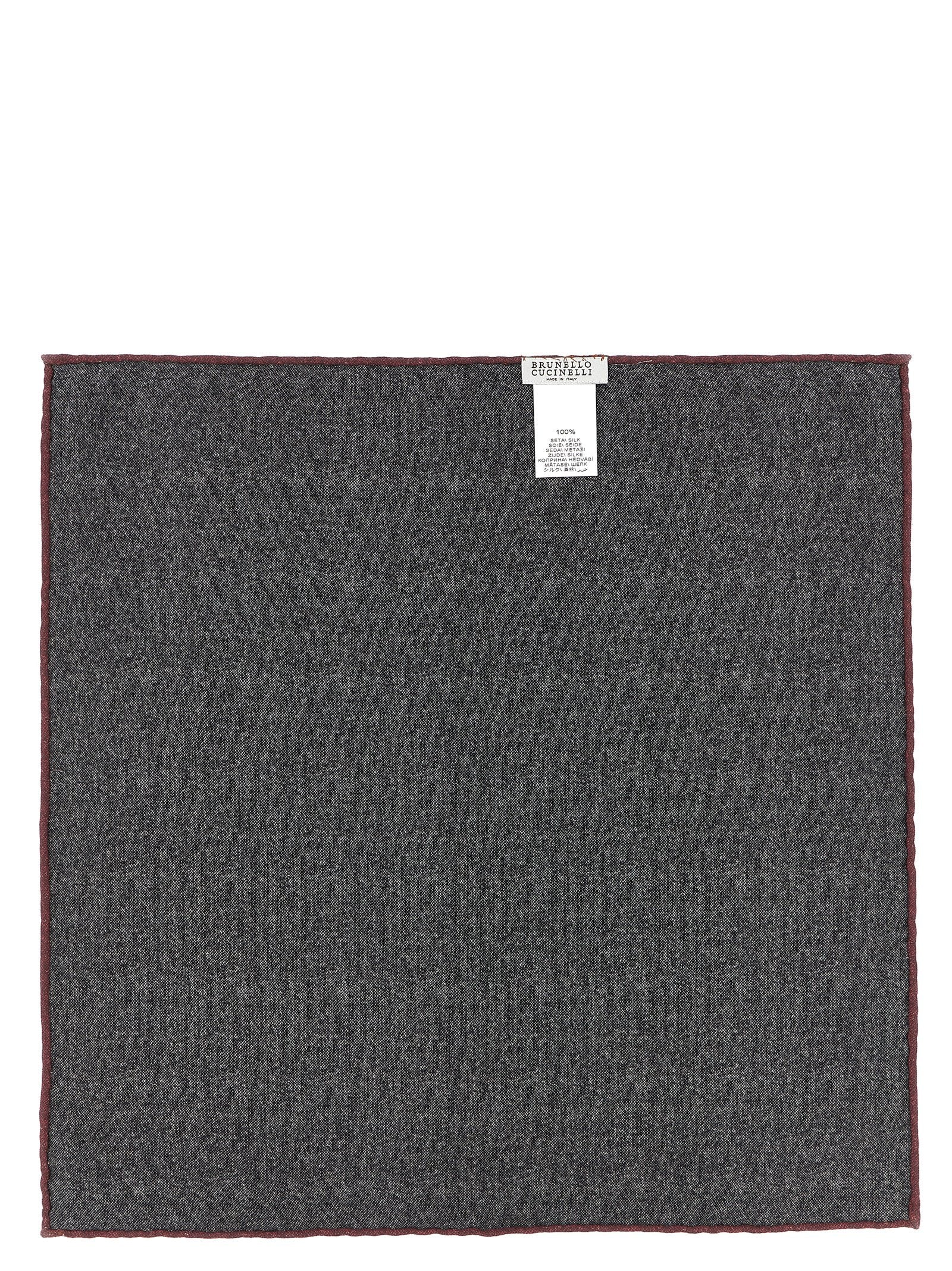 Brunello Cucinelli Double-face Pocket Clutch – 100% silk - view 2