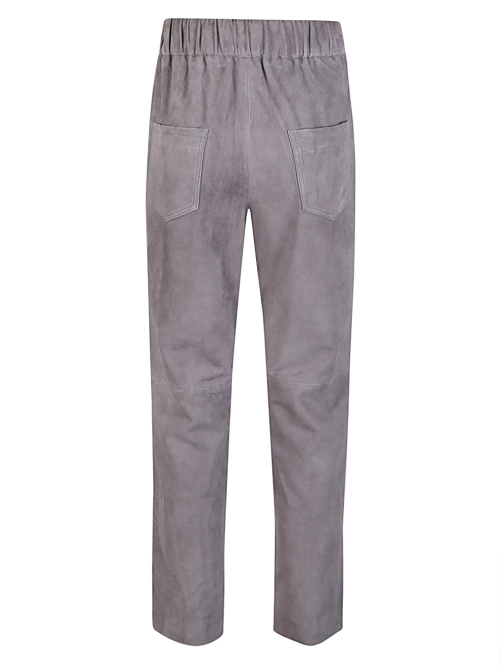 Via Masini 80 Elastic waist suede trousers – Real leather 100% - view 2
