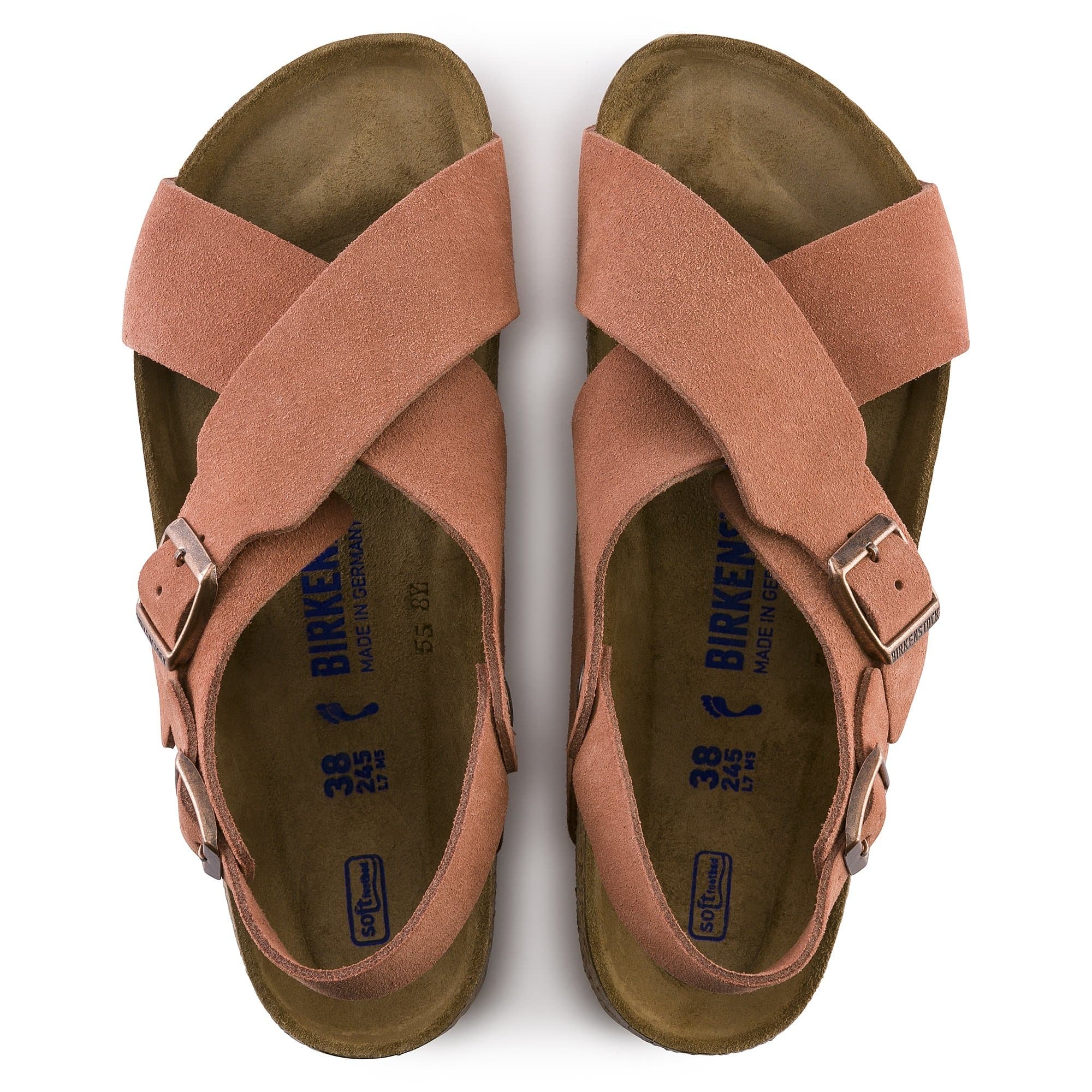 Birkenstock Tulum Soft Footbed Suede Leather – Red Red/Earth Red - view 2