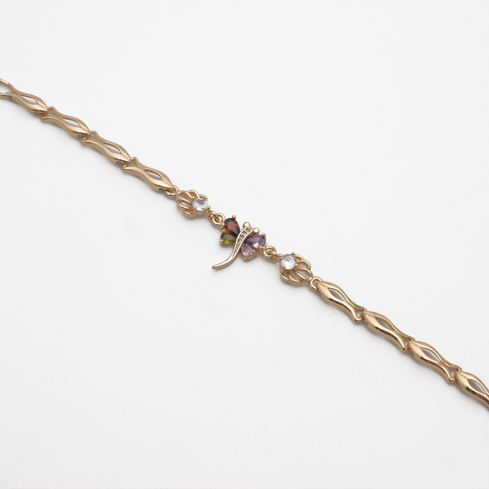 Branta Colorful Diamond Butterfly Bracelet For Women - view 2