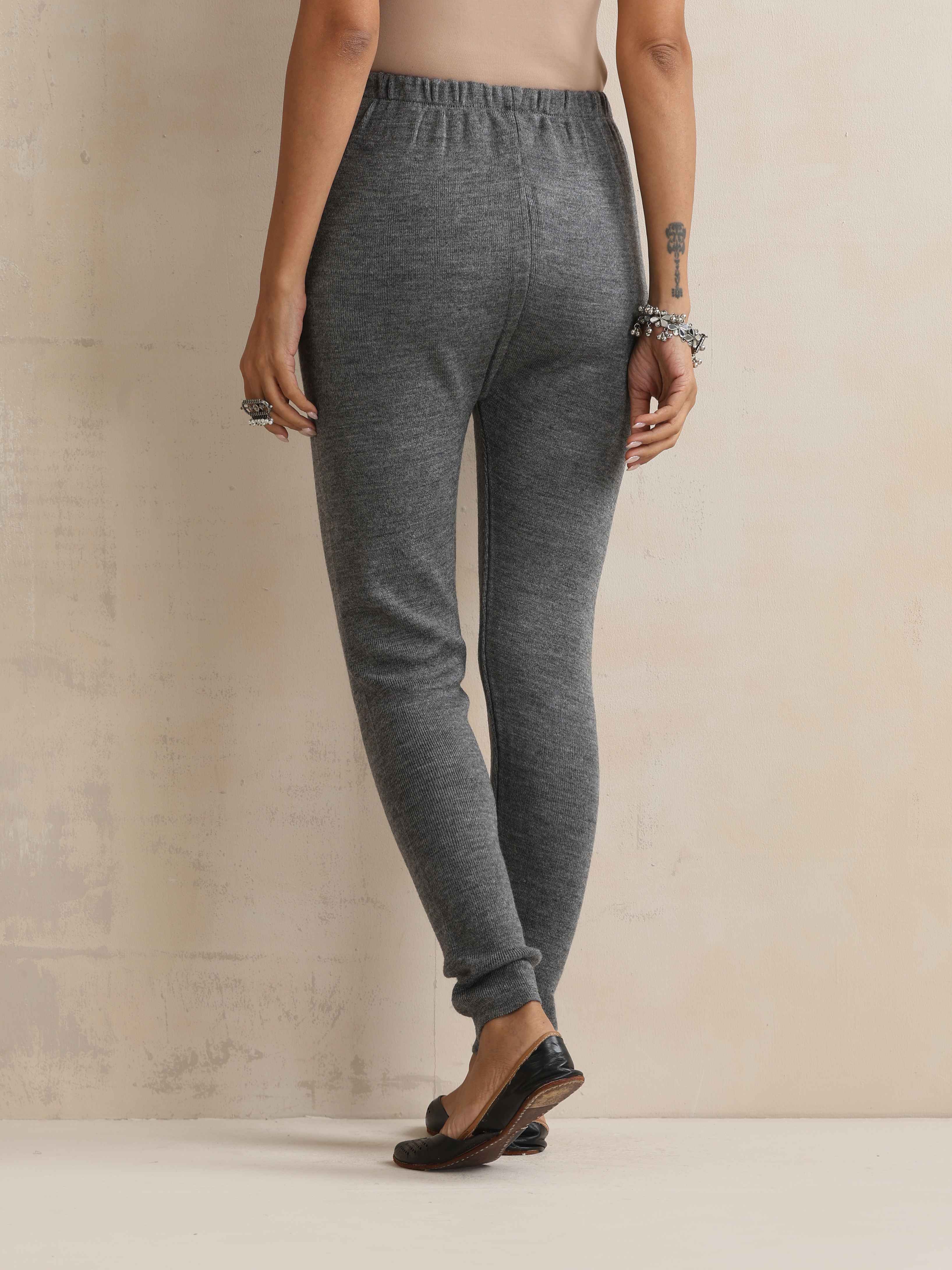 trueBrowns Grey Woollen Leggings - view 5
