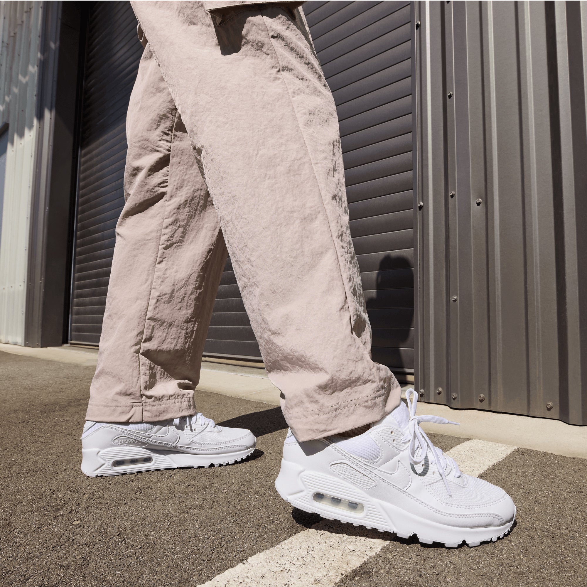 Nike | AIR MAX 90 { WHITE/WHITE-WHITE - view 2