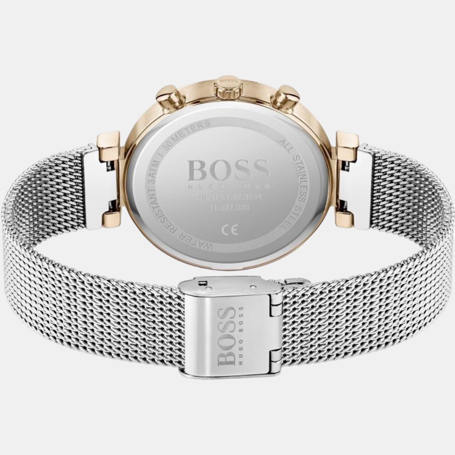 Boss Flawless Women Quartz Silver Dial Analog Stainless Steel Watch 1502551 - view 2
