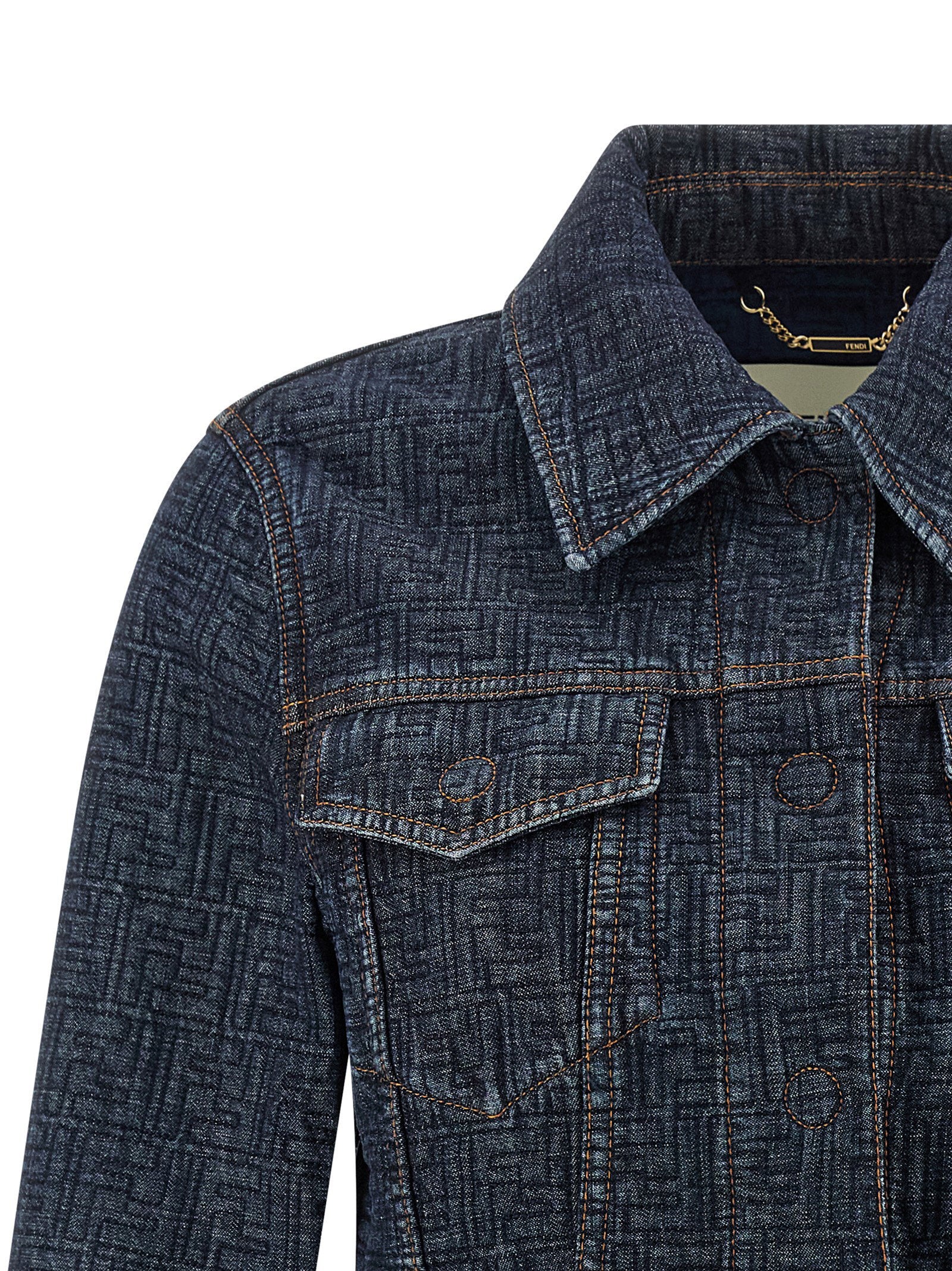 Fendi Ff Denim Bolero Jacket – 100% cotton - view 3