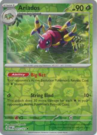 Uncommon sv06-005 reverse – Pokémon Ariados - 005/167 - Uncommon [sv06-005] [Reverse Holo]