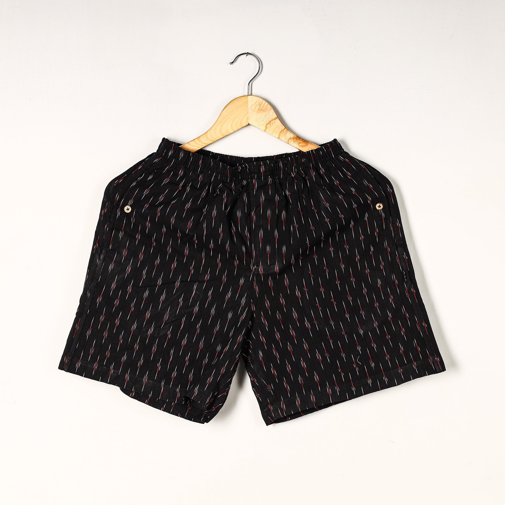 Unisex boxer shorts – ITOKRI CASUALS Black - Pochampally Ikat Cotton Unisex Boxer/Shorts