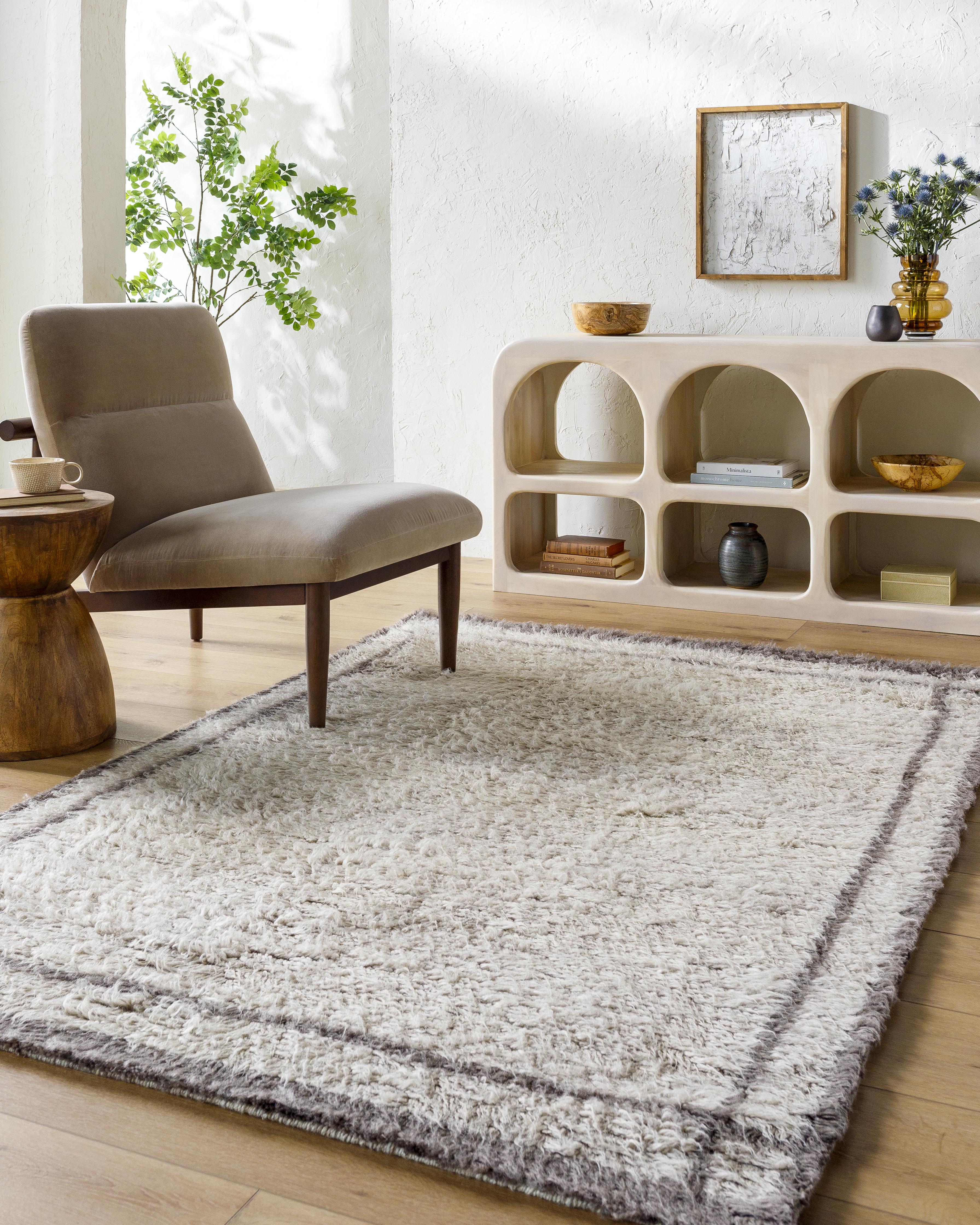 Lulu and Georgia Rizal Moroccan Style Hand-Tufted Wool Rug - view 2