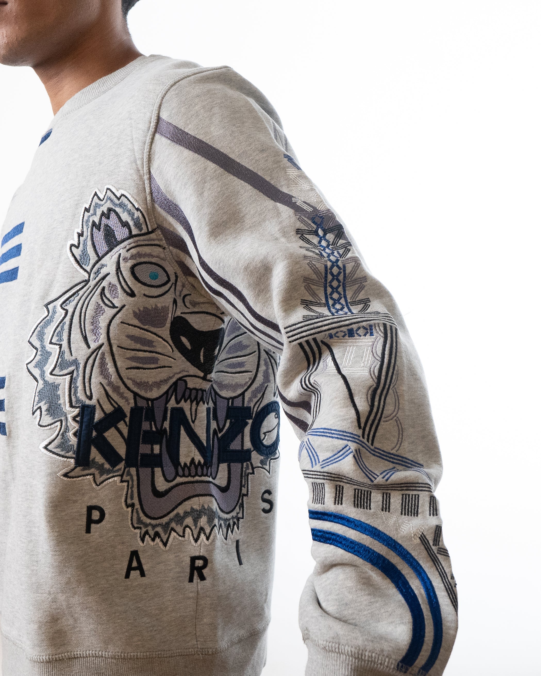 Kenzo Paris Crewneck Tiger Logo Sweatshirt - view 3