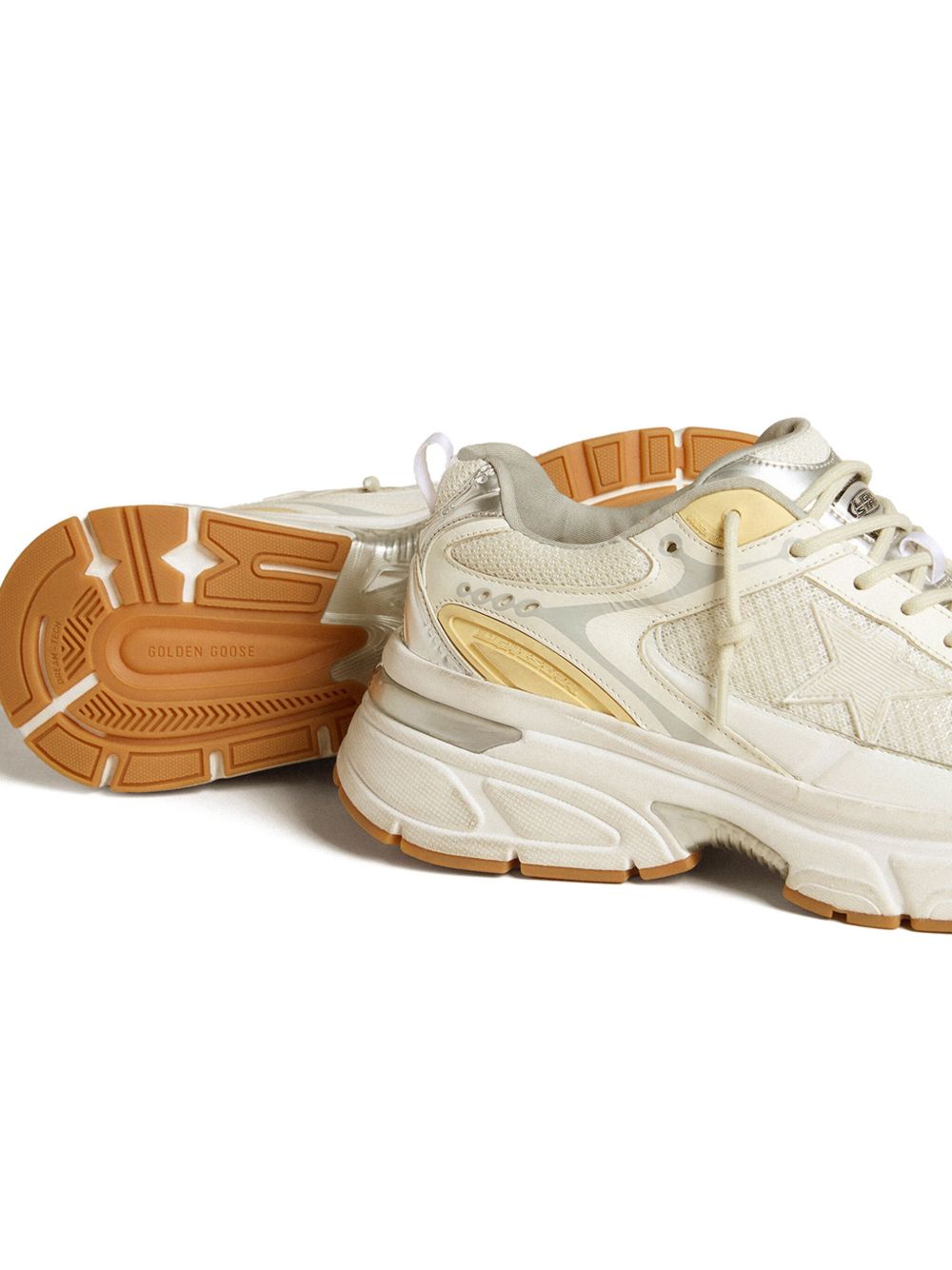 Golden Goose Lightstar Men's white leather and mesh Sneaker - view 2