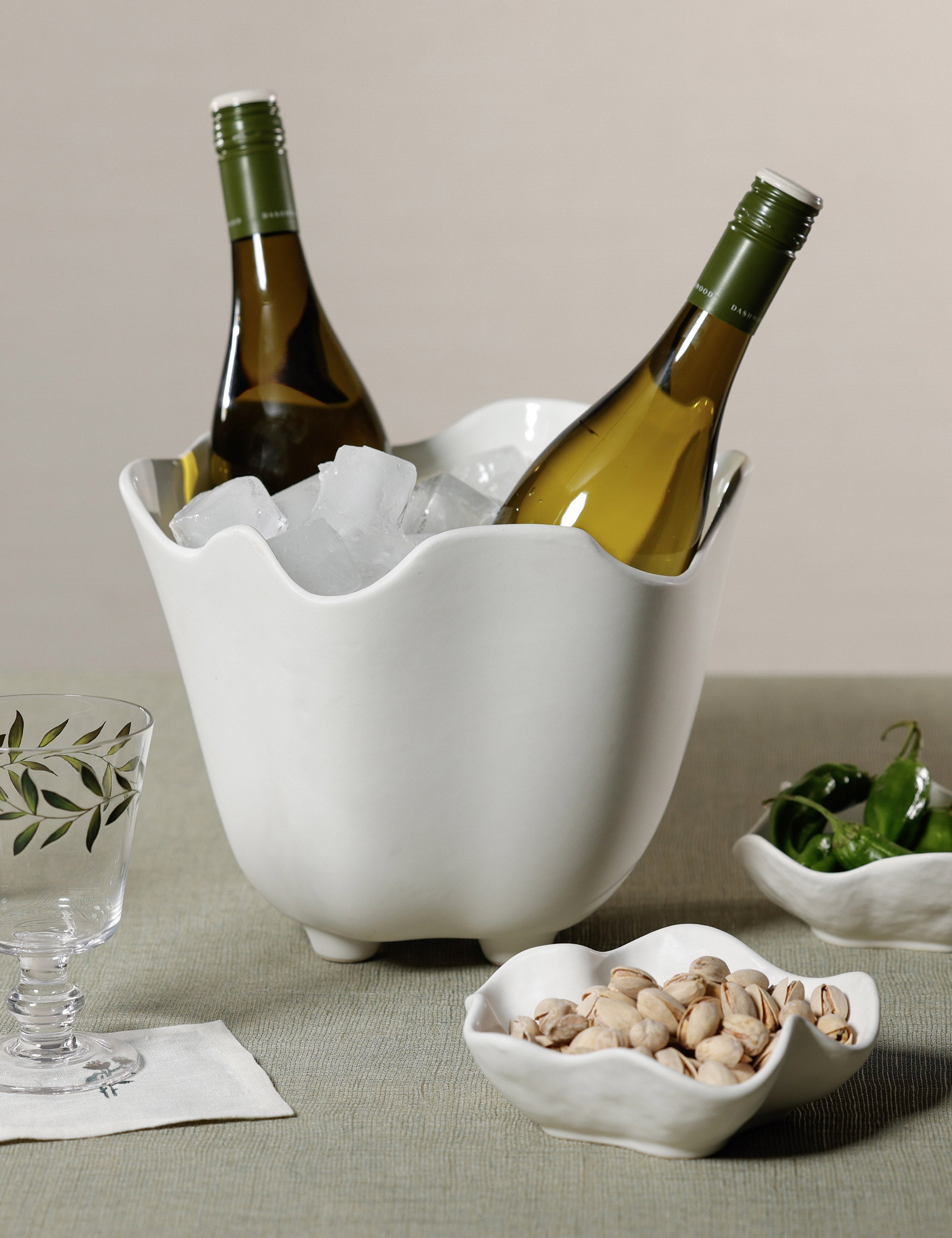 Lulu and Georgia Tulay Ice Bucket – White - view 2
