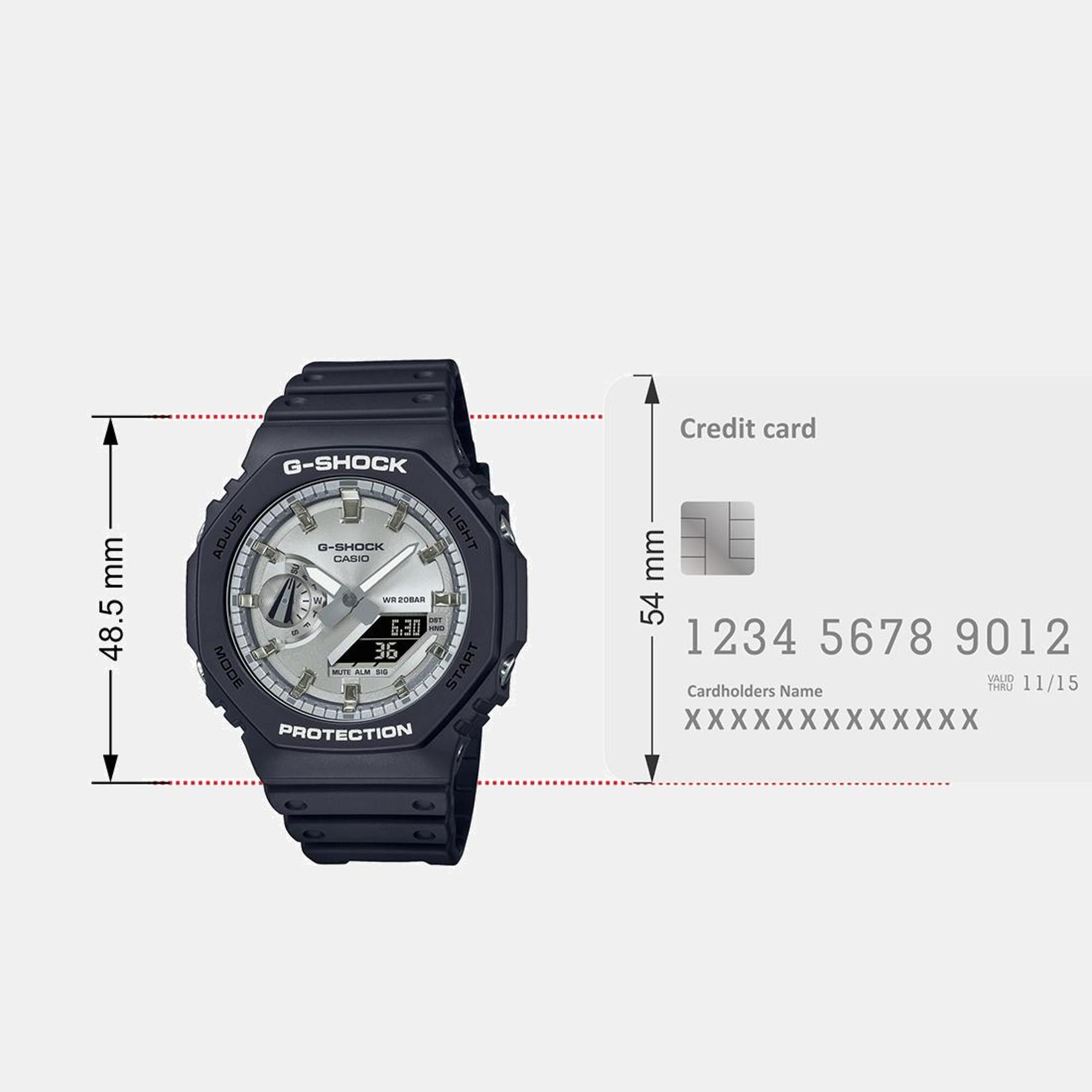 Casio G-Shock Men Quartz Silver Dial Analog-Digital Resin Watch G1454 - view 8