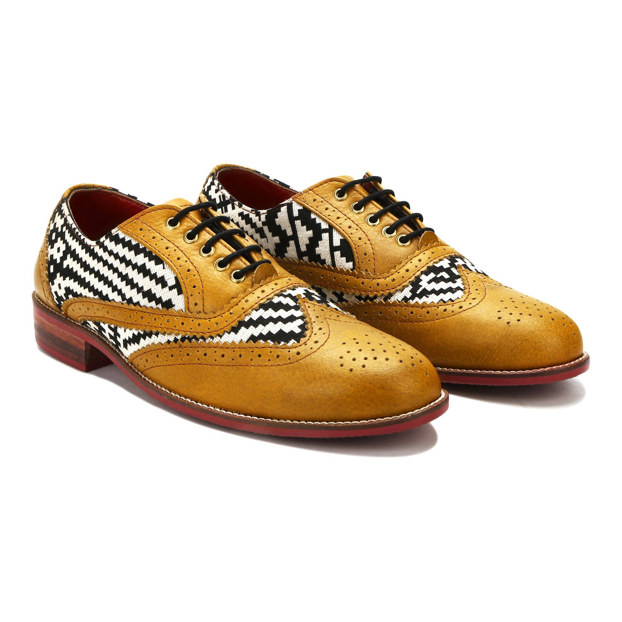 Texo brogue_ men – Banjaaran India Texo Brogue_ for Men – Mustard (discontinued)