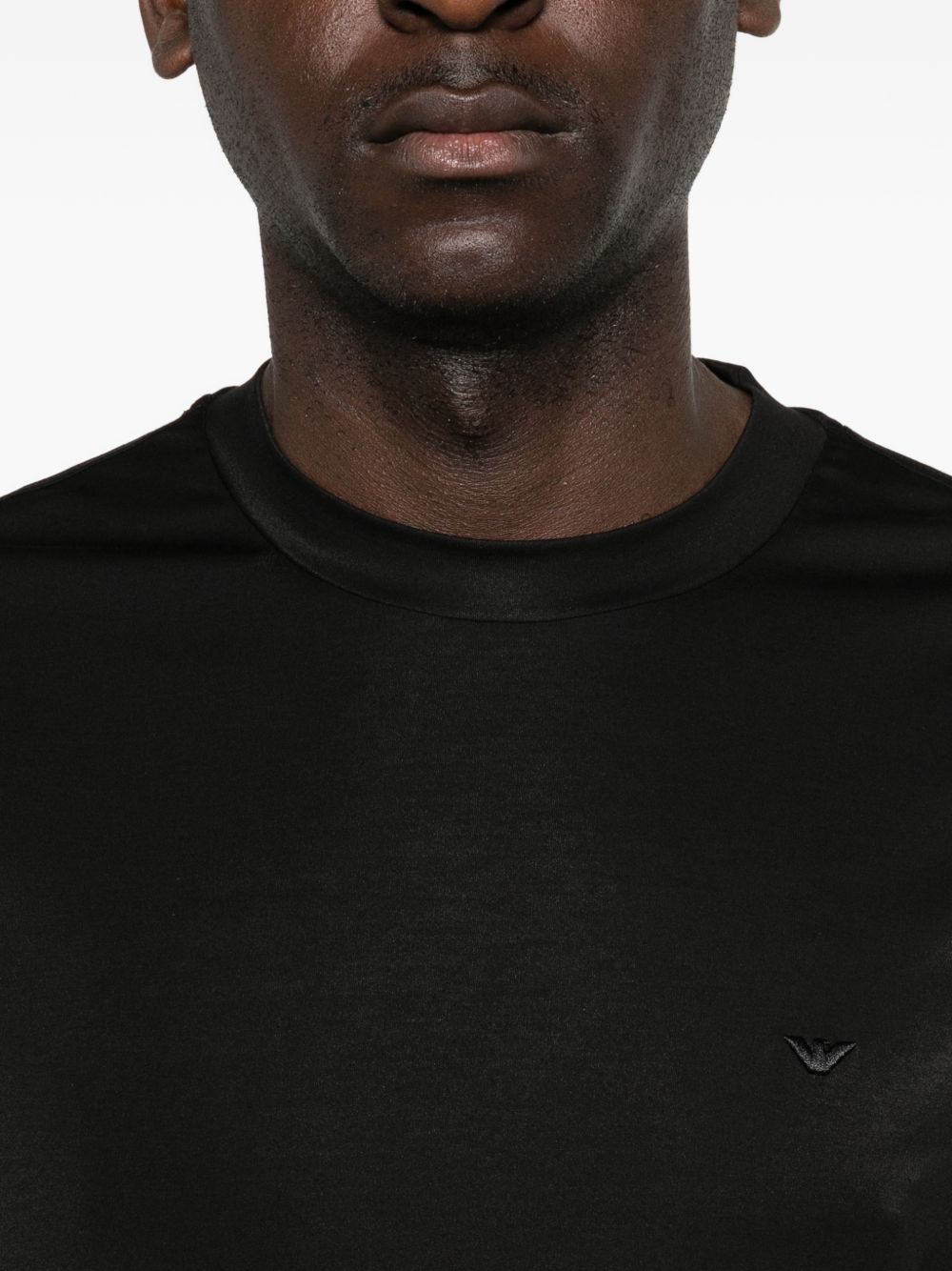 Emporio Armani Modal and silk blend t-shirt - view 2