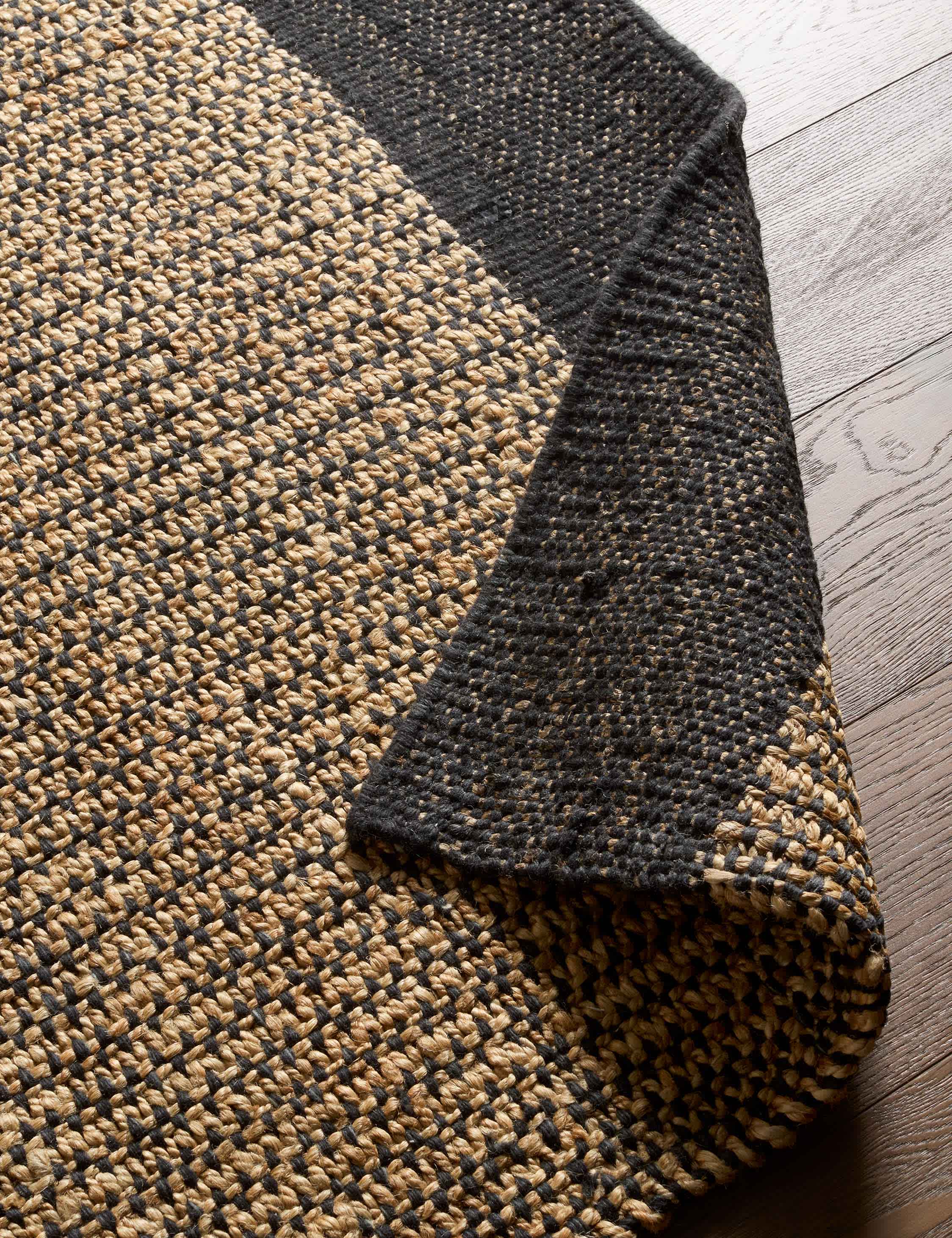Lulu and Georgia Yves Handwoven Jute Rug – Black - view 4