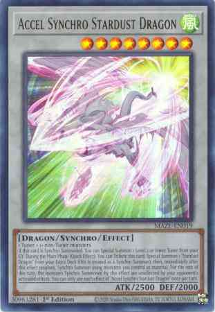 Yu-Gi-Oh! Accel Synchro Stardust Dragon - MAZE-EN019 - Ultra Rare - 1st Edition