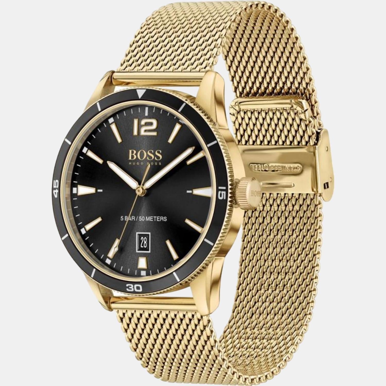 Boss Drifter Men Quartz Black Dial Analog Stainless Steel Watch 1513901 - view 2