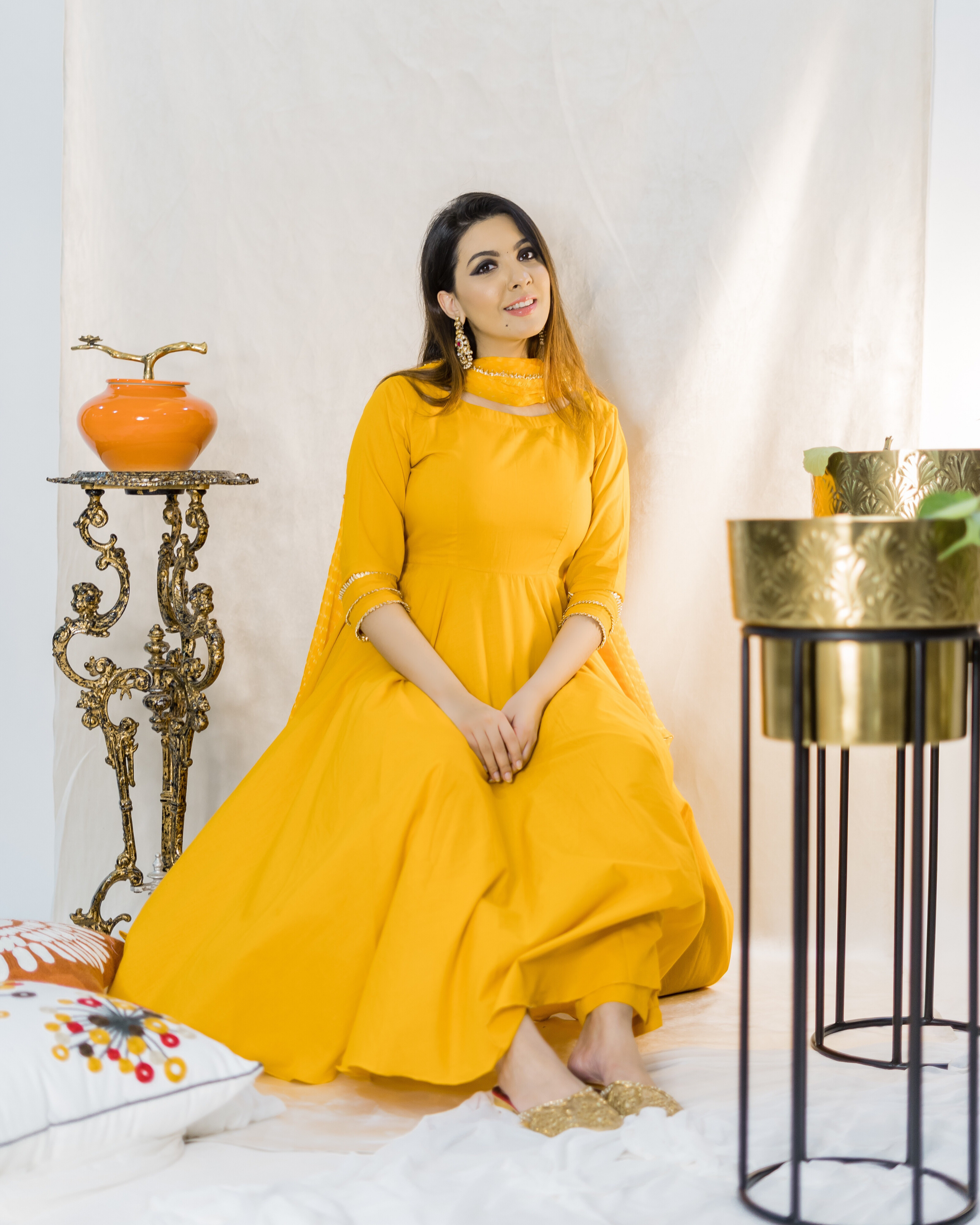 Aachho Tangelo Leheriya Suit Set - view 6