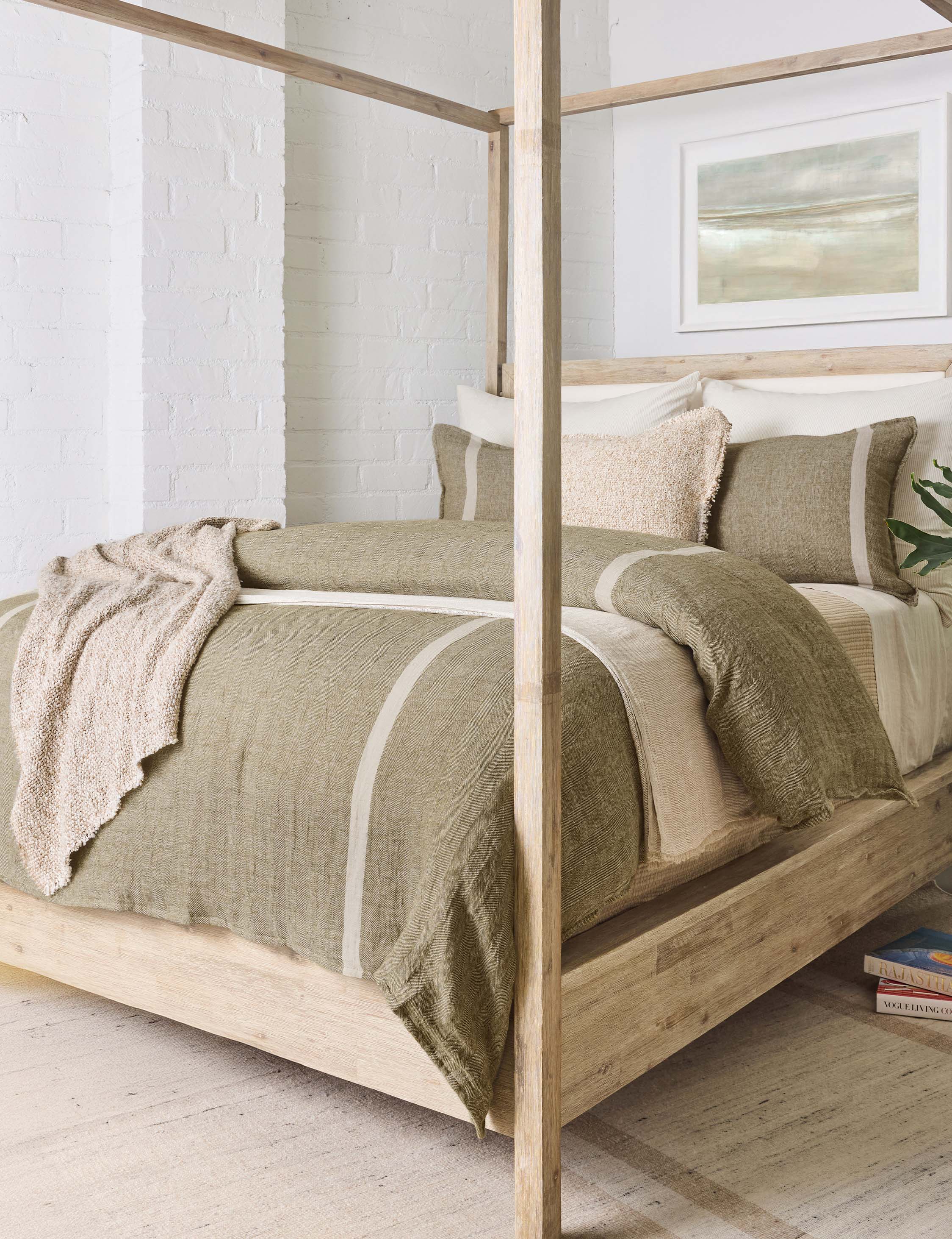Lulu and Georgia Rory Linen Duvet Cover by Pom Pom at Home - view 6