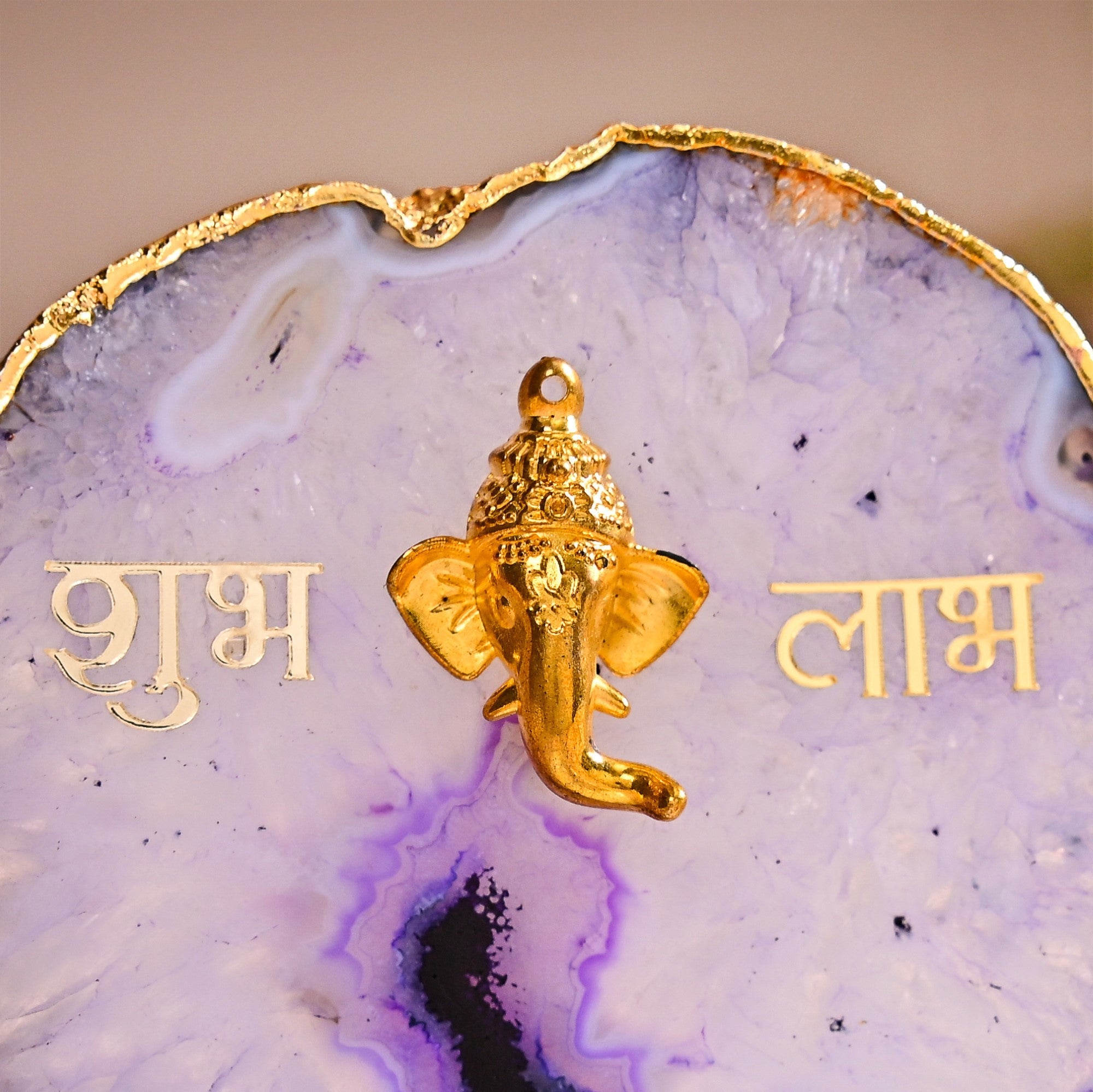 Nestasia Lord Ganesh Agate Tealight Holder With Marble Base - view 7