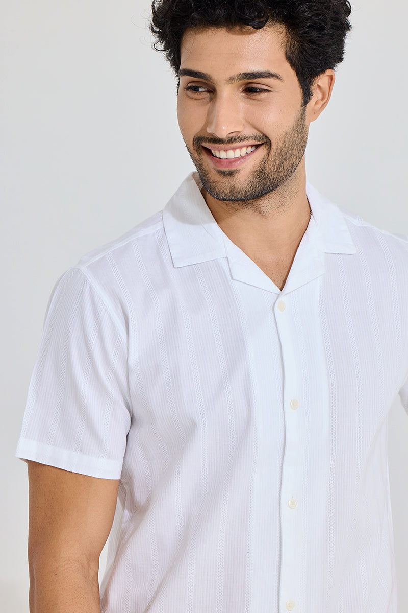 SNITCH Mini Quadfour Line White Shirt - view 3