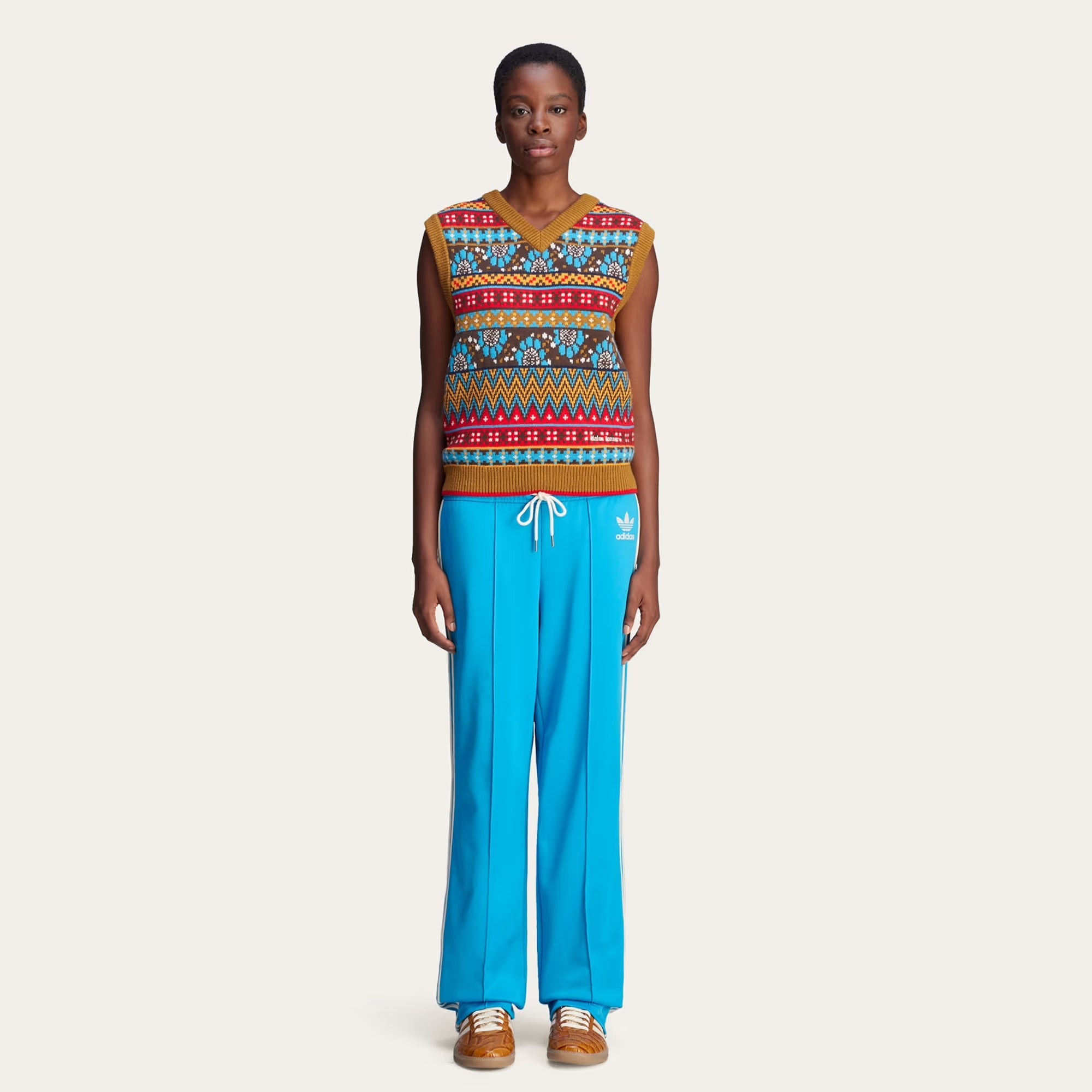 Adidas Originals | Wales Bonner Track Pants { Shock Cyan - view 6