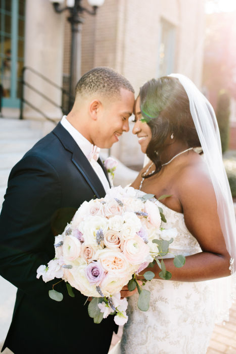 fiftyflowers.com Blush, Lavender and Gold Military Wedding