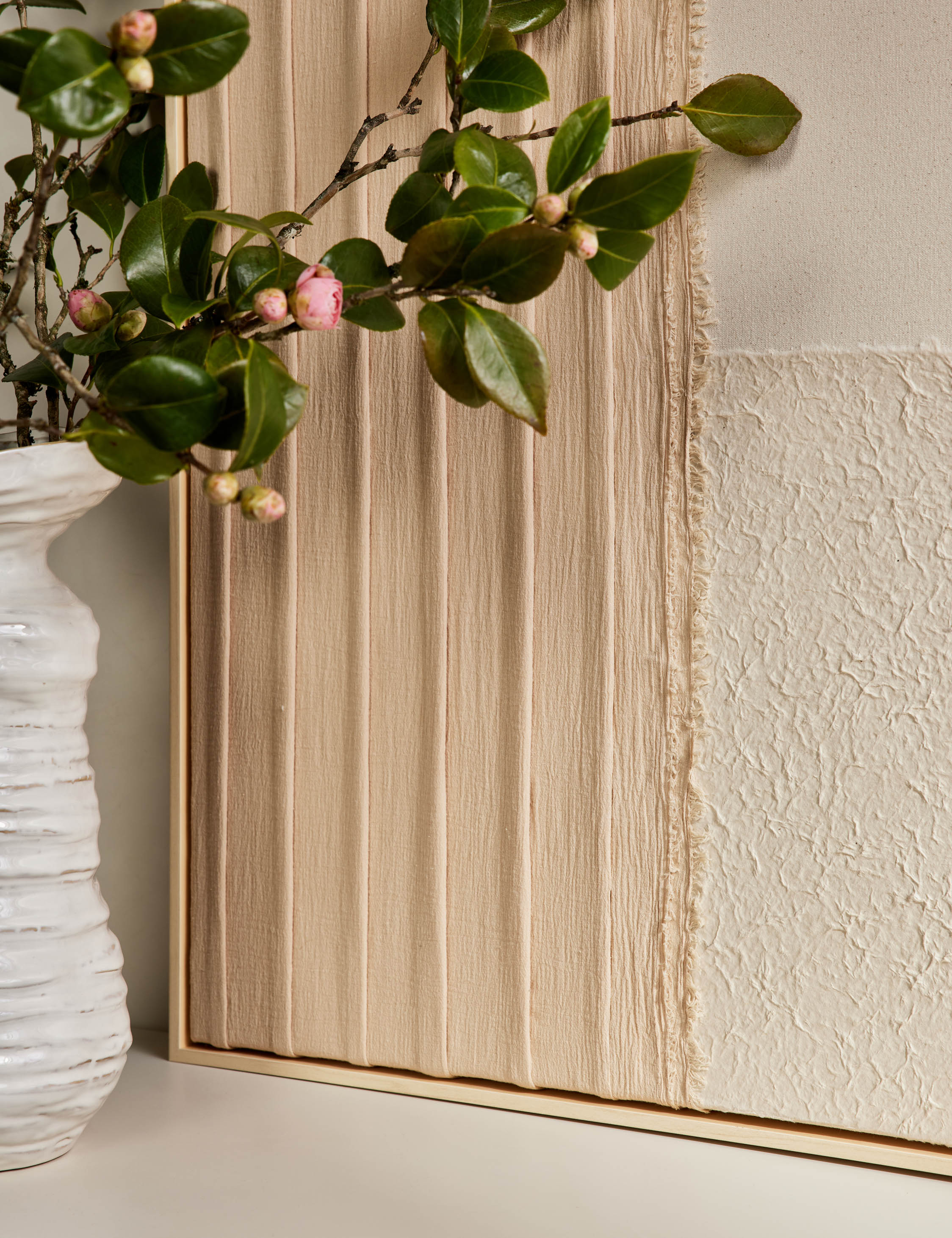 Lulu and Georgia Patchwork Blush Wall Art by Visual Contrast - view 4
